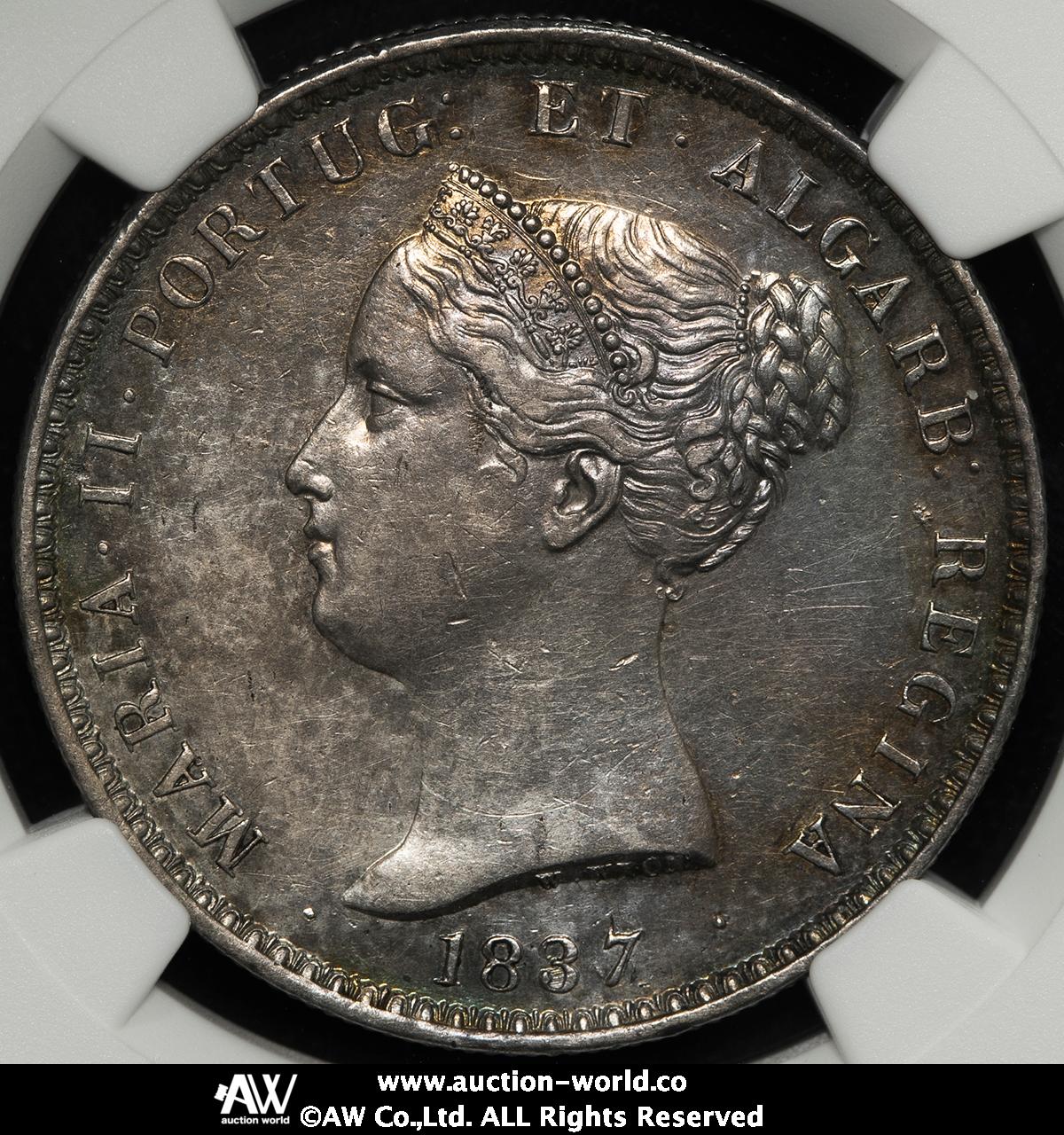 貨幣博物館 | PORTUGAL ポルトガル 1000Reis 1837 EF
