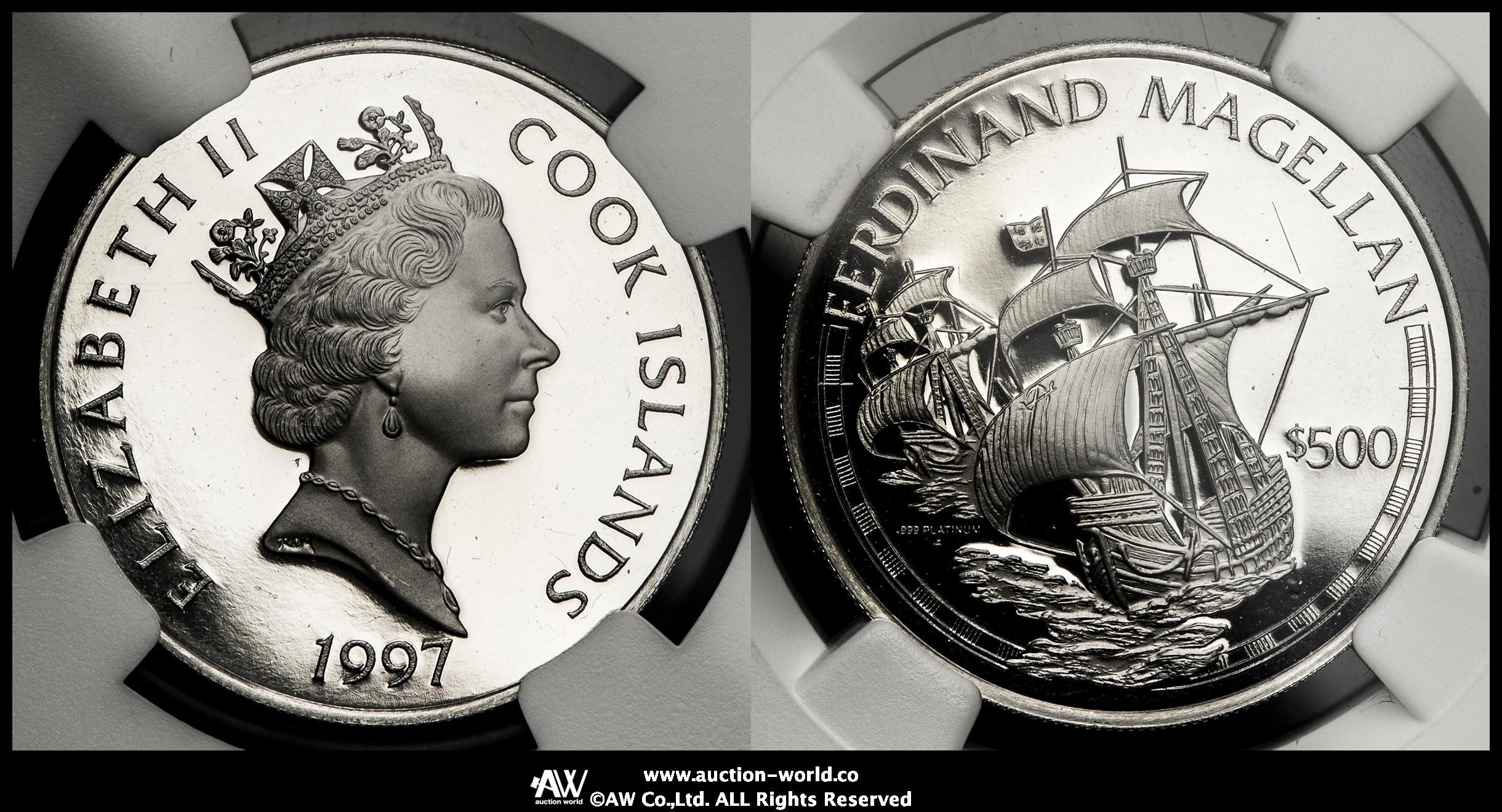 貨幣博物館 | COOK ISLAND クック諸島 500Dollars in Platinum
