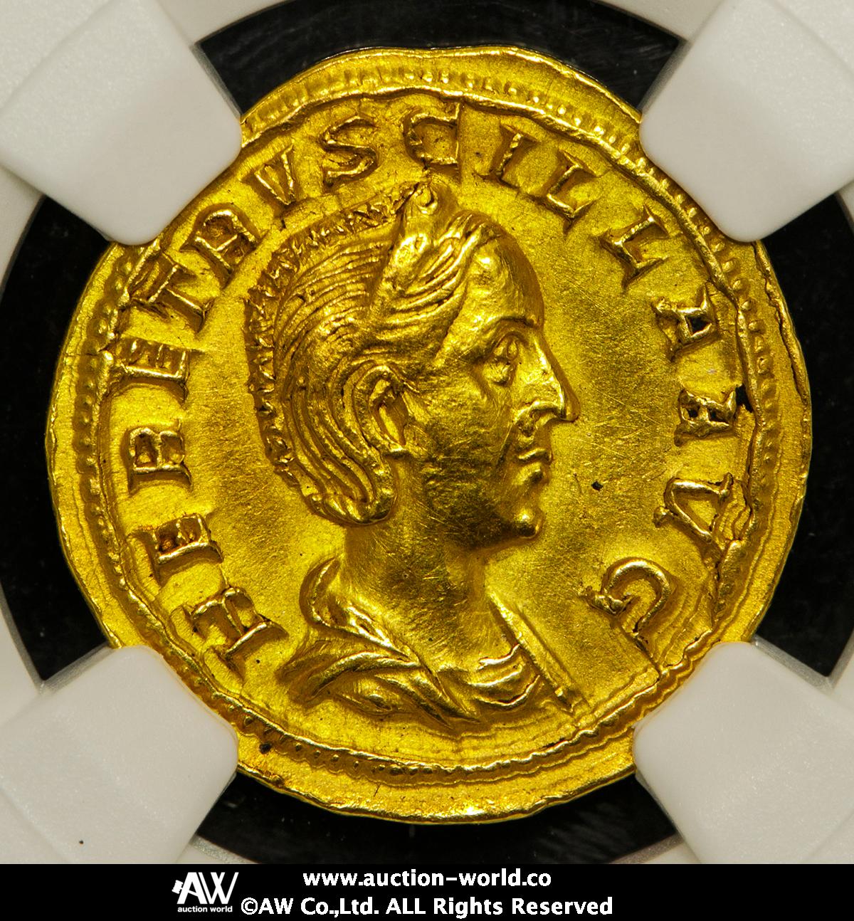 貨幣博物館 | Roman Empire ローマ帝国 AV Aureus H.Etruscilla