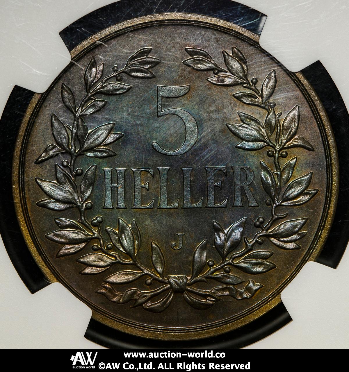貨幣博物館 | GERMAN EAST AFRICA ドイツ領東アフリカ 5Heller 1908J