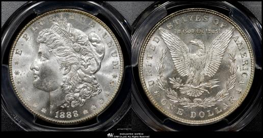 USA アメリカ合衆国 Dollar 1888  PCGS-MS64