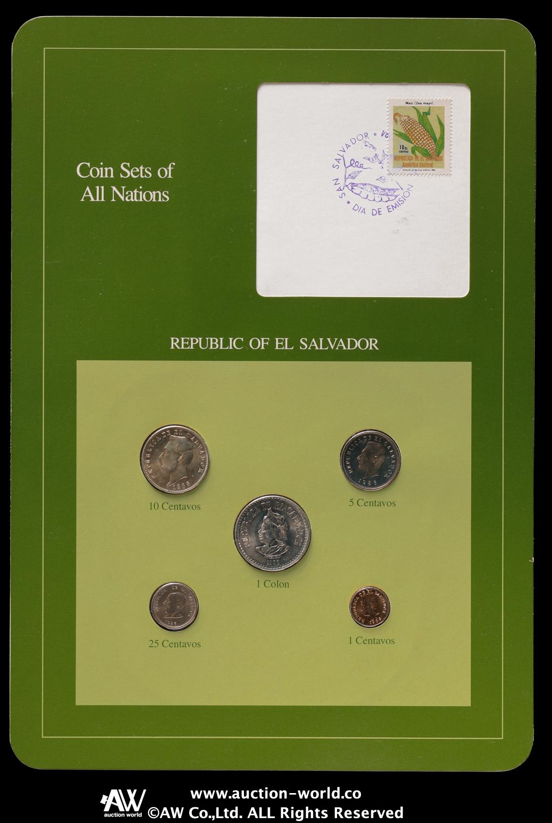 auction,“Coin Sets of all nations“ 世界の国のコインセット