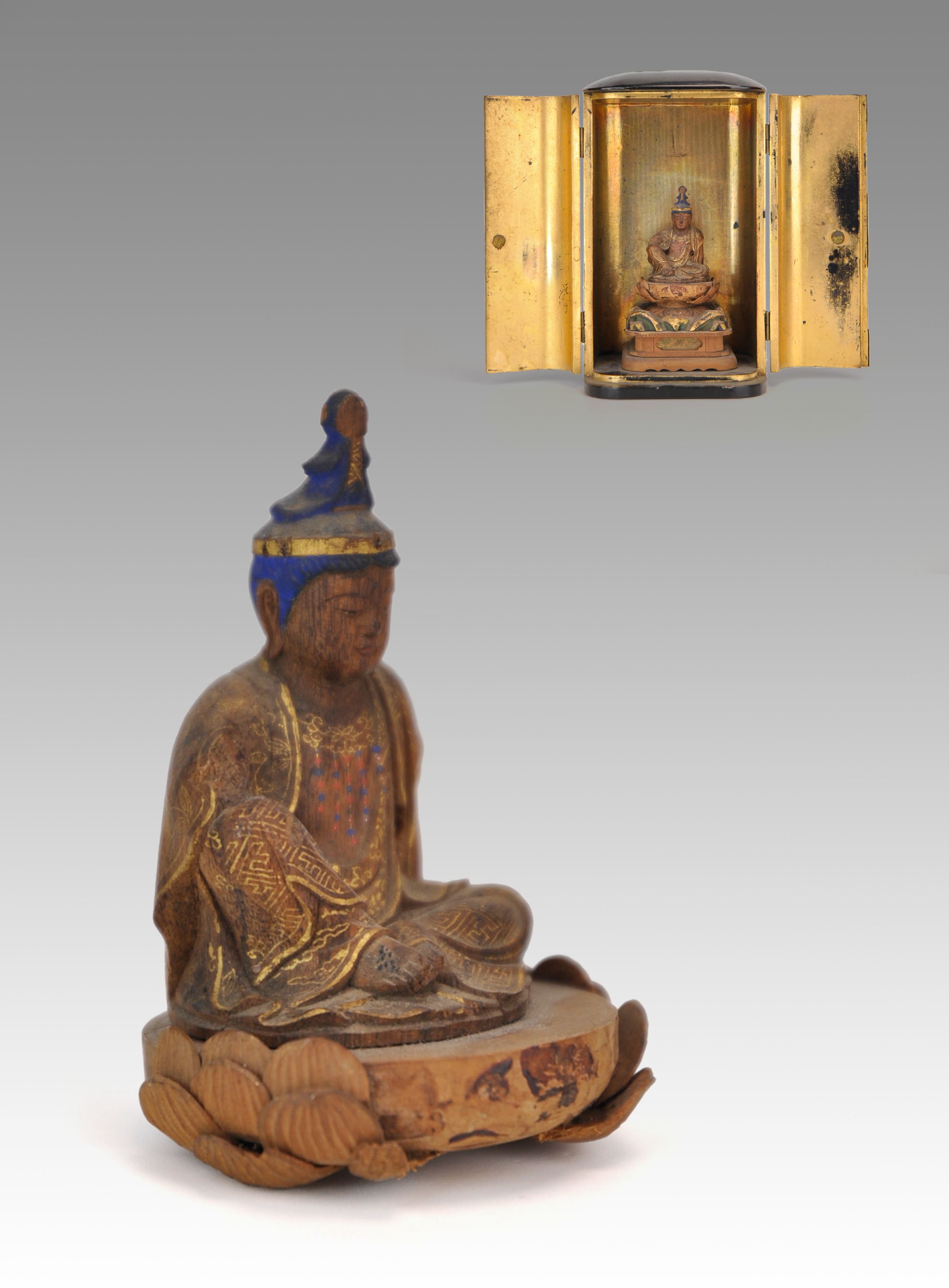 貨幣博物館 | 沈香木仏像 仏籠付け 佛教