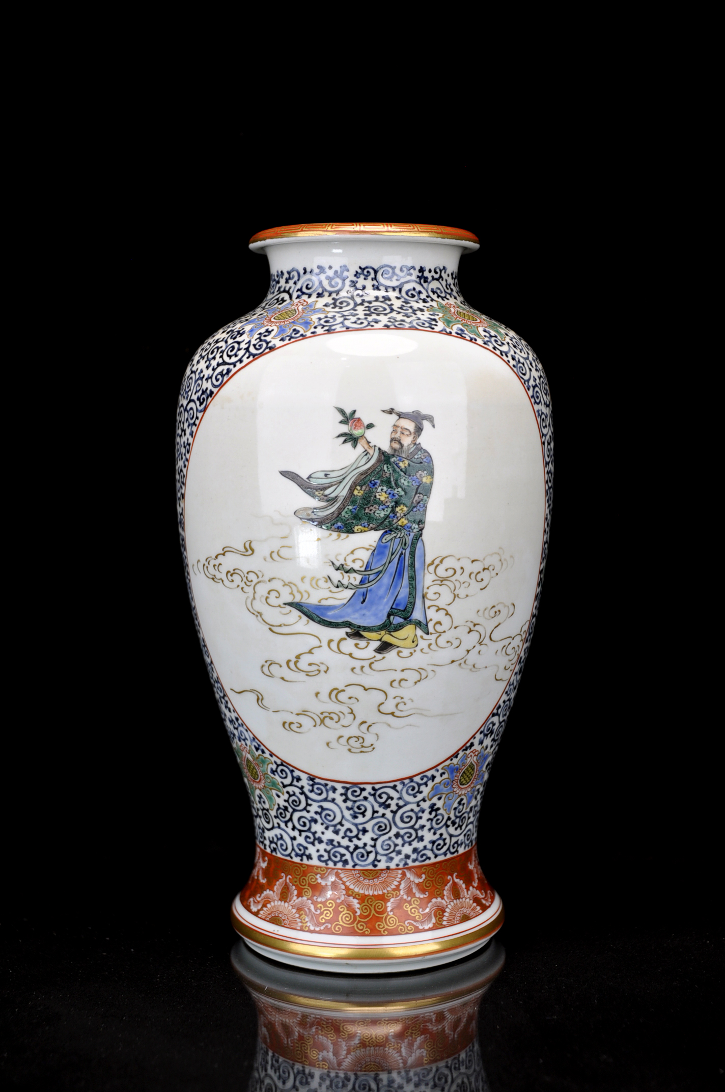 隈笹之図 花瓶 隈笹之図 花瓶 隈笹之図 花瓶