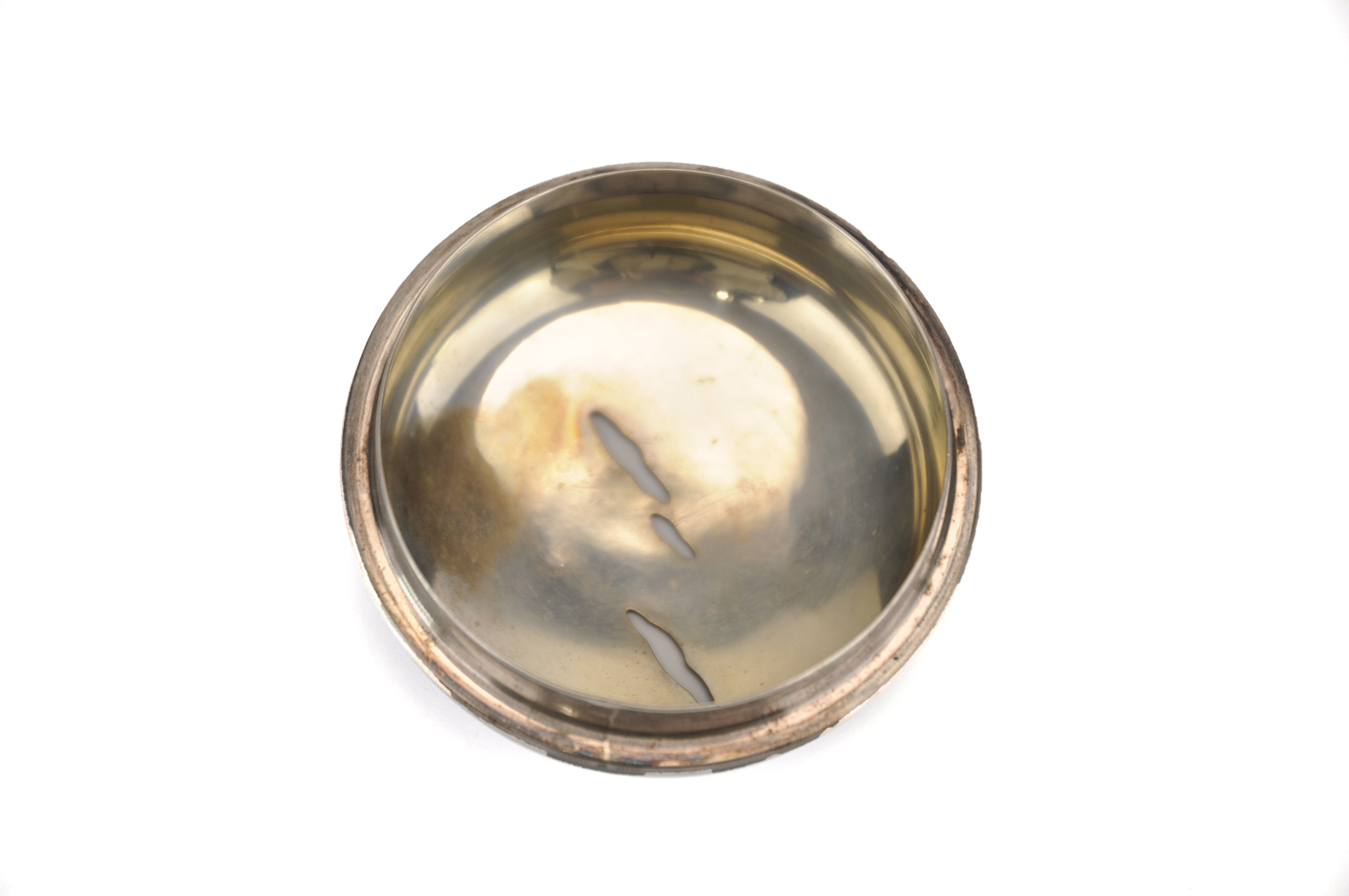 貨幣博物館 | 関口真也作金銀象嵌浪千鳥刻四分之一銀香炉 共箱 金工