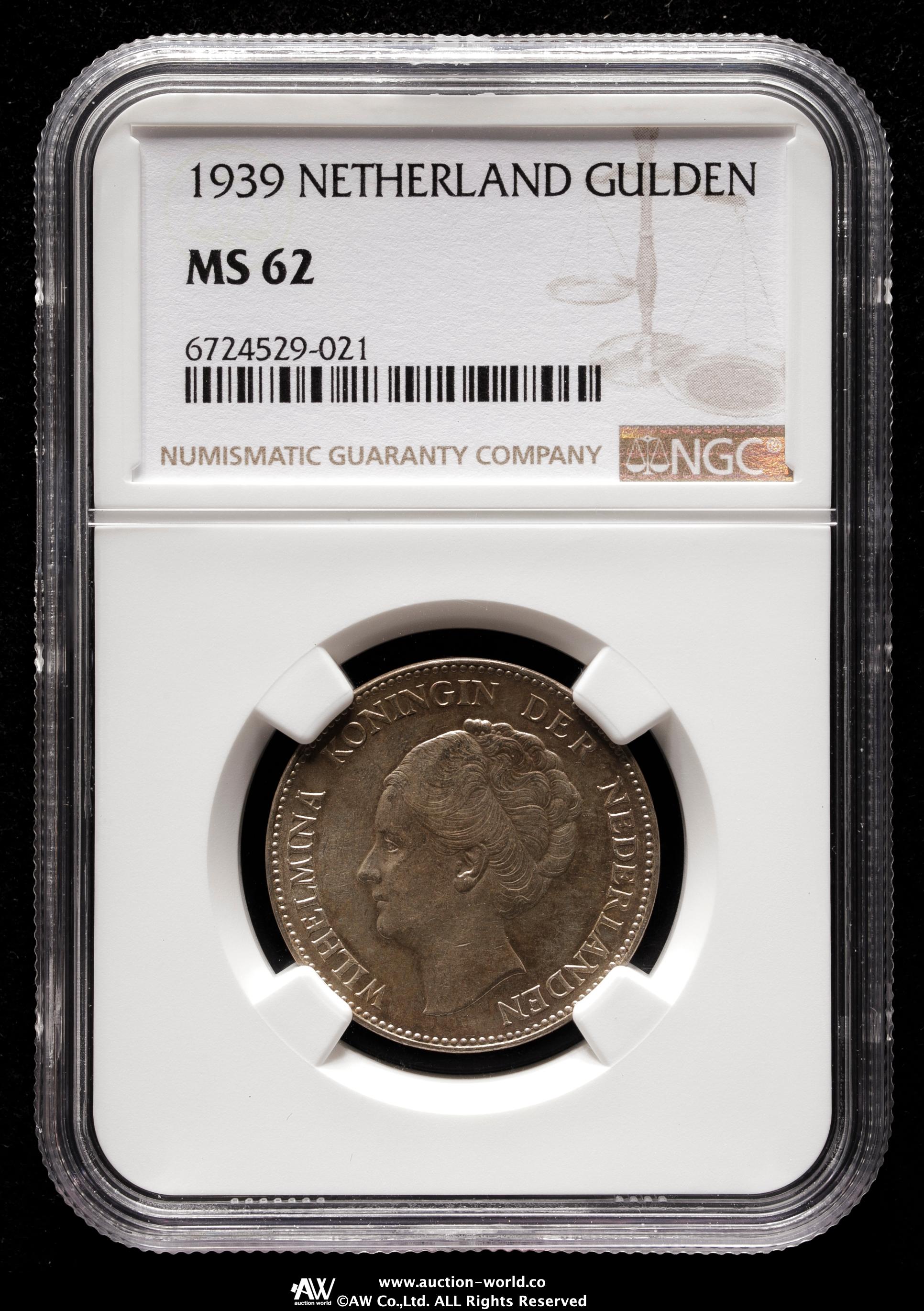 貨幣博物館 | NETHERLANDS オランダ Gulden 1939