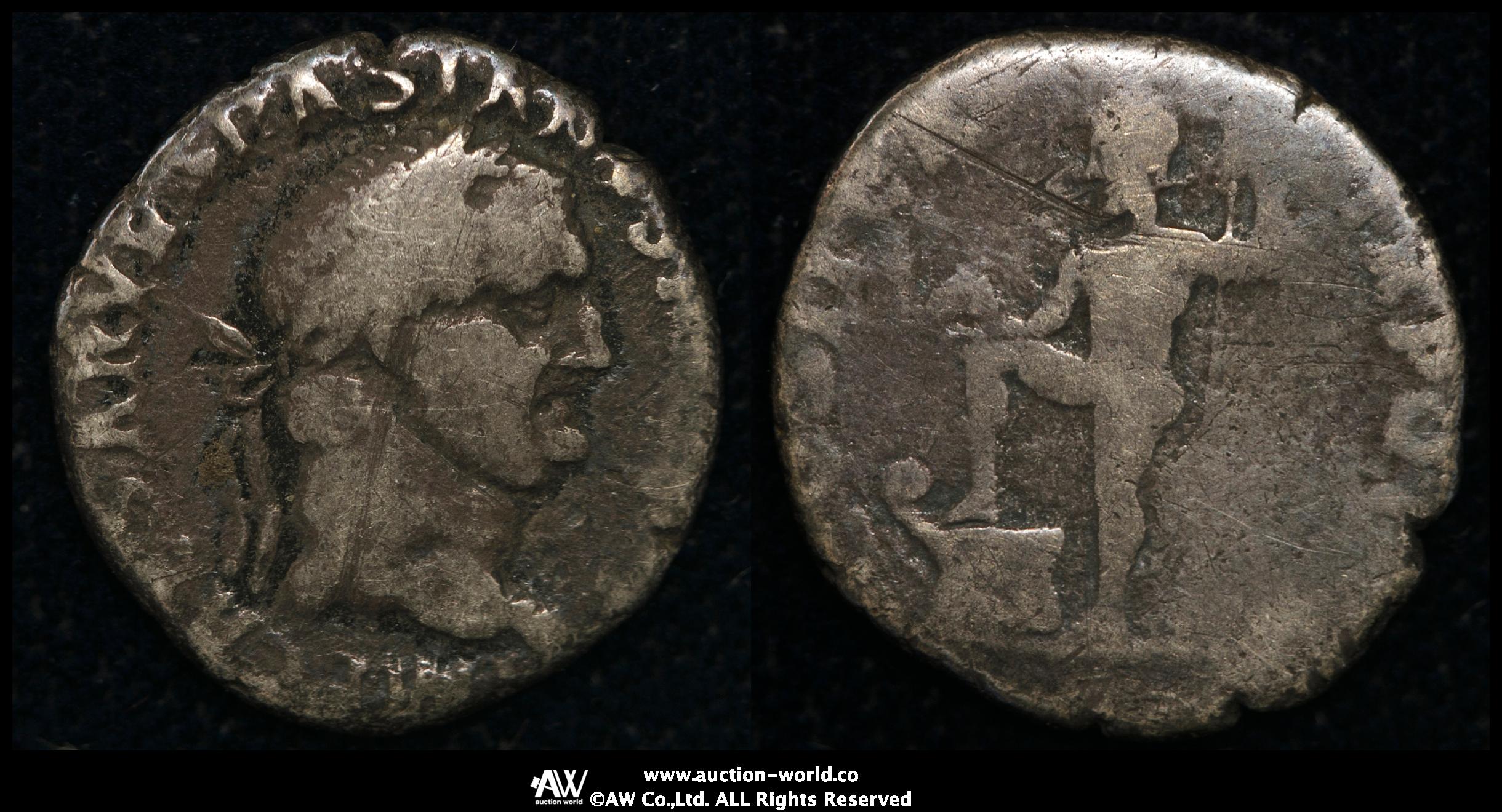 貨幣博物館 | Roman Empire ローマ帝国 AR Denarius Vespasian ウェスパシアヌス AD69~79 VG