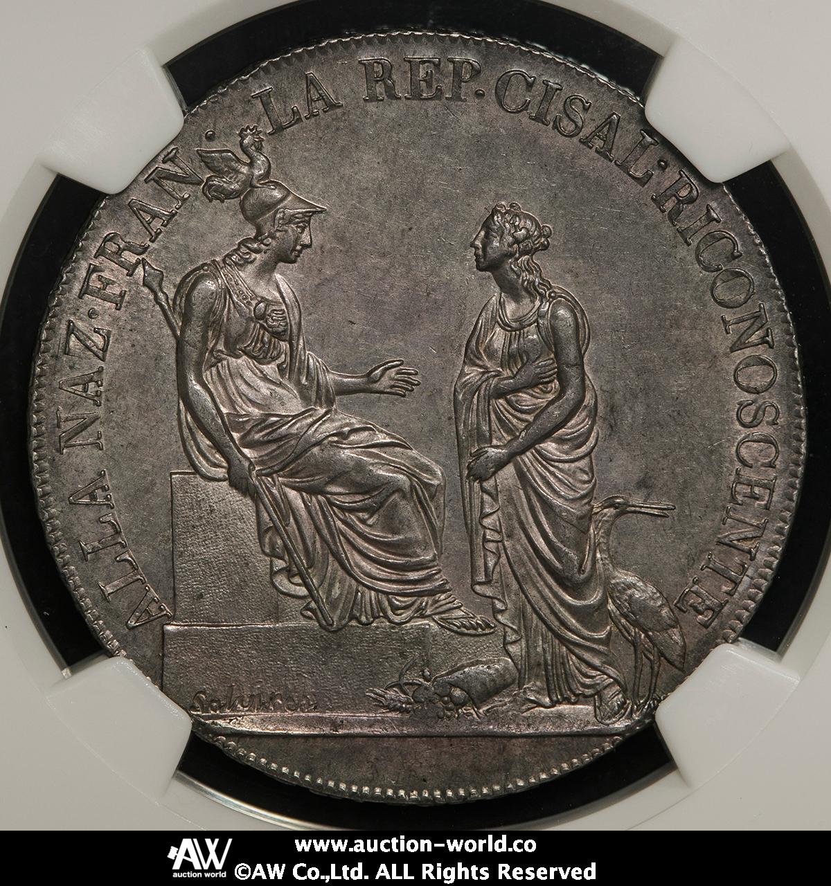 貨幣博物館 | ITALY Cisalpine Rep チサルピナ共和国 Scudo di 6Lire