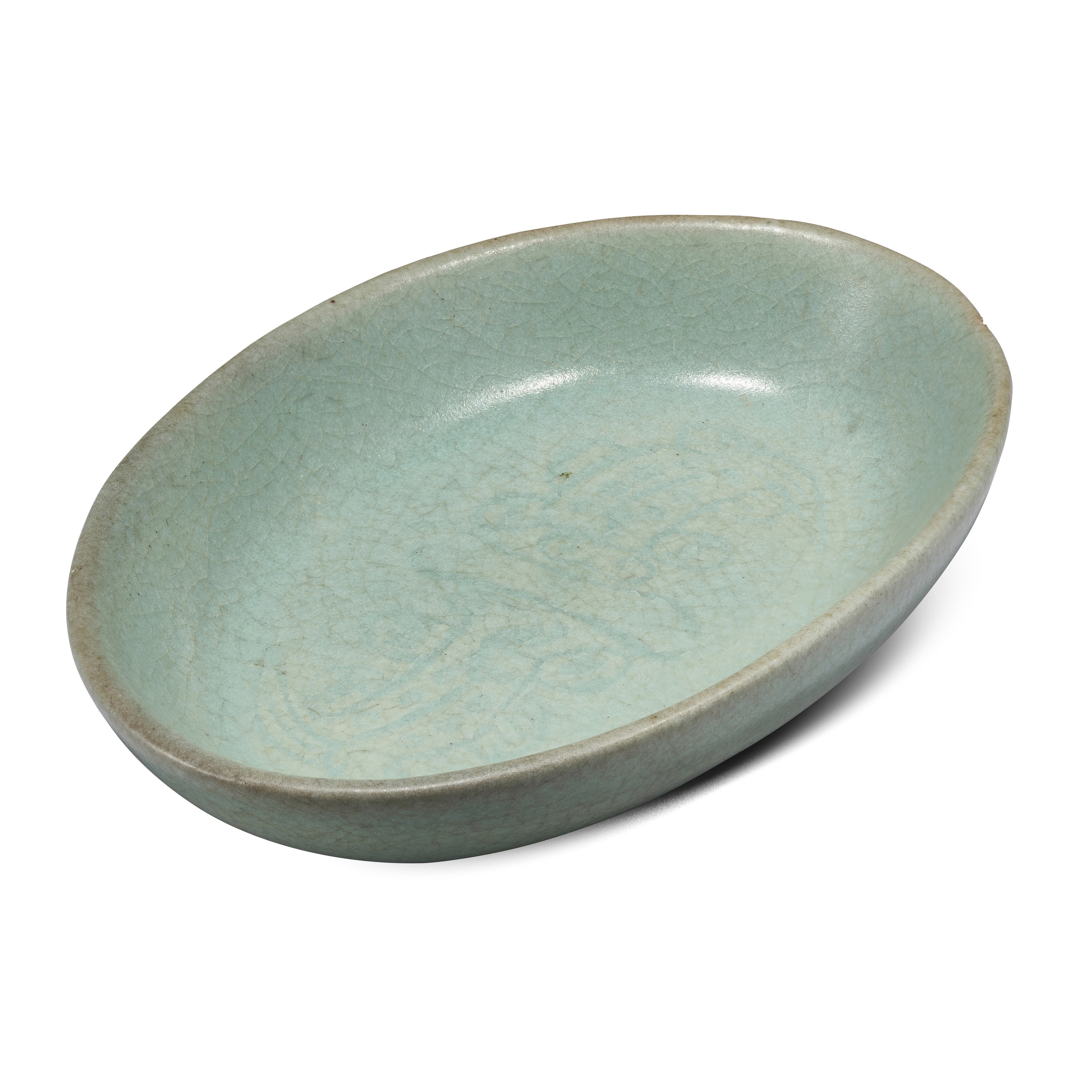 auction, 北宋青瓷雙魚紋盤W 14.7cm