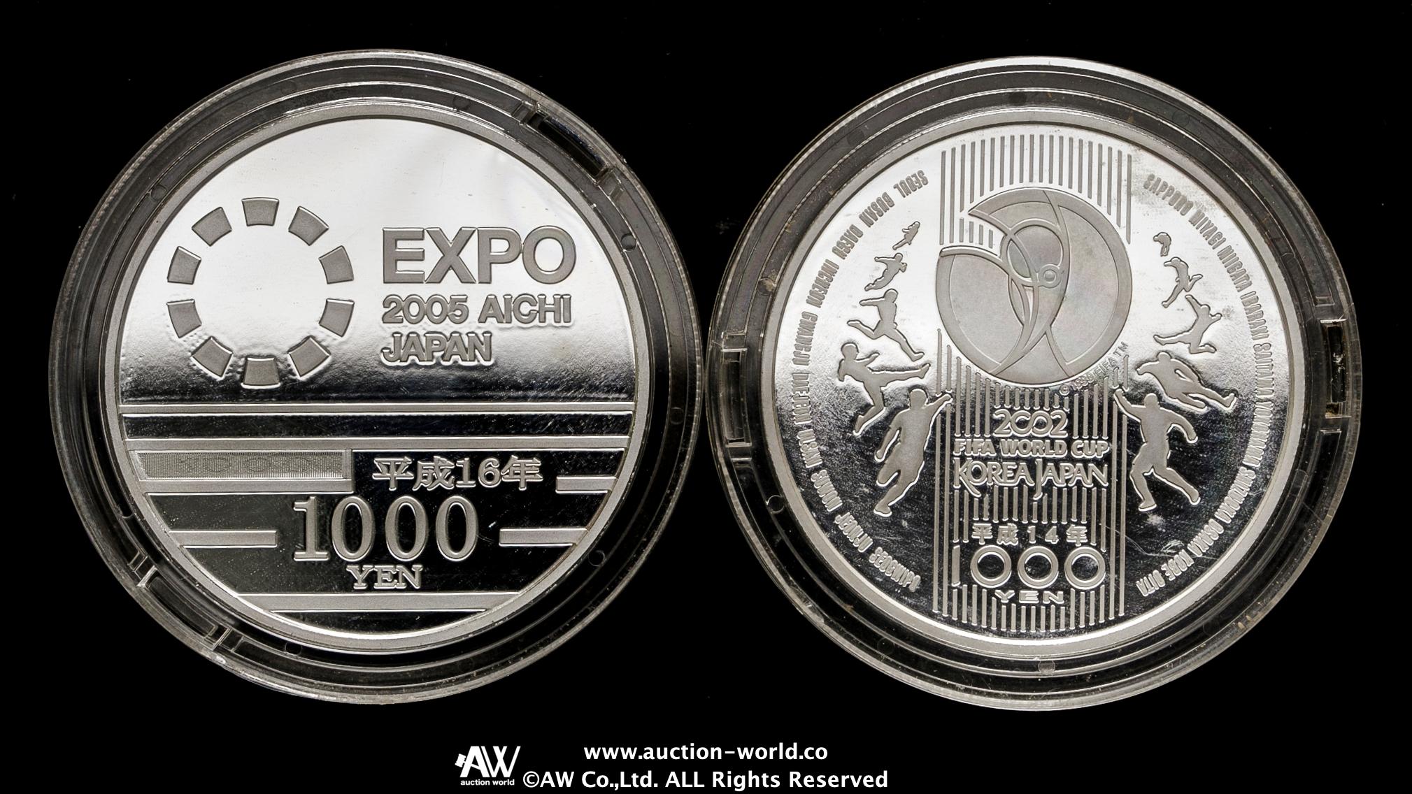 2002年FIFAワールドカップ記念1000円銀貨 造幣局 貨幣 アンティーク