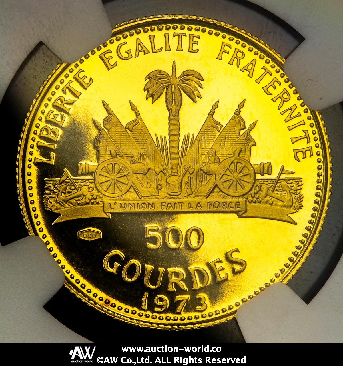 貨幣博物館 | HAITI ハイチ 500Gourdes 1973 Proof