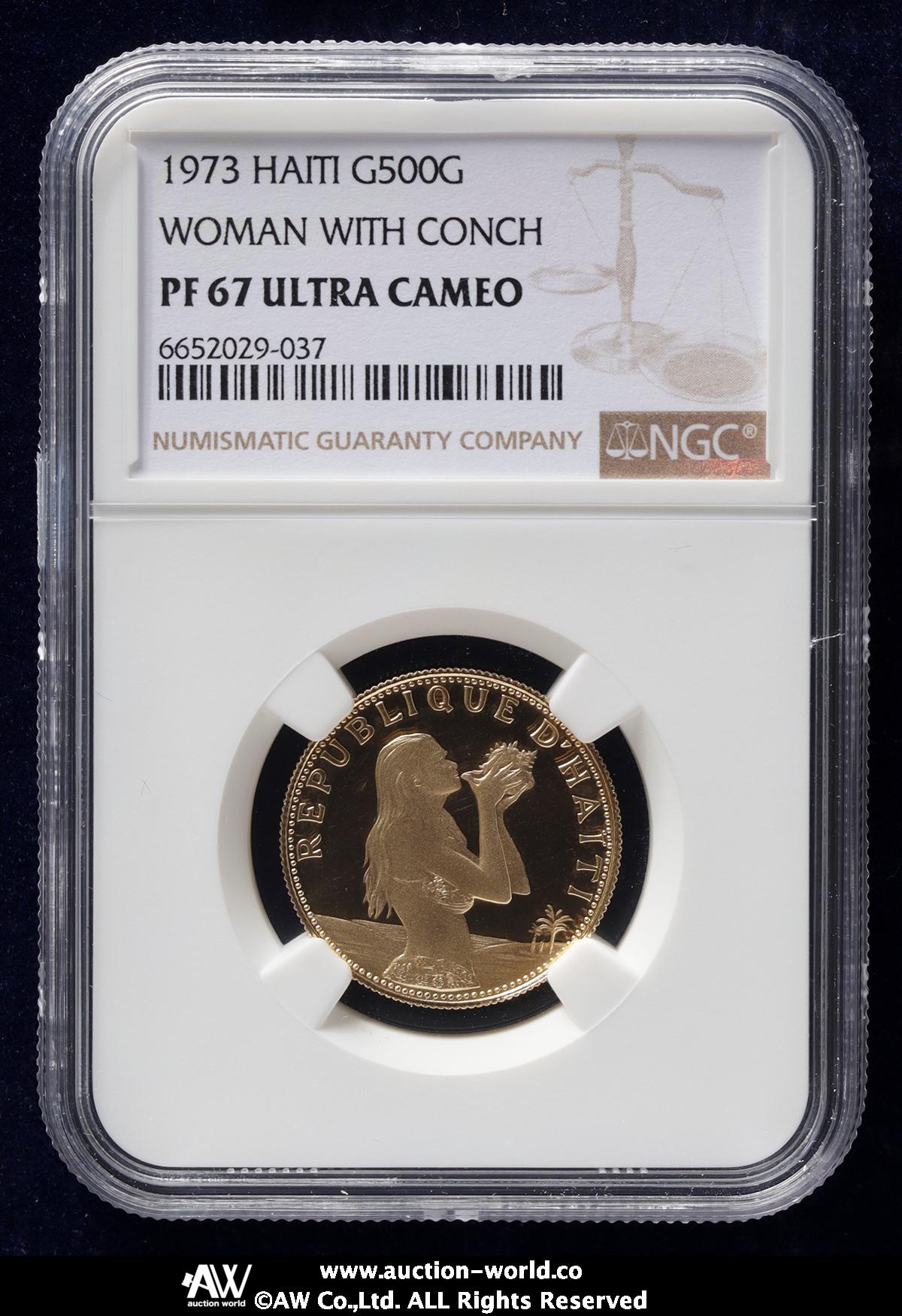 貨幣博物館 | HAITI ハイチ 500Gourdes 1973 Proof