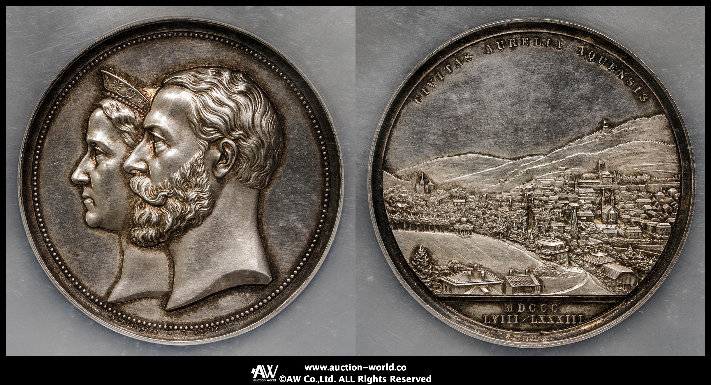 auction,GERMANY Baden バーデン AR Medal 1883 NGC-MS62