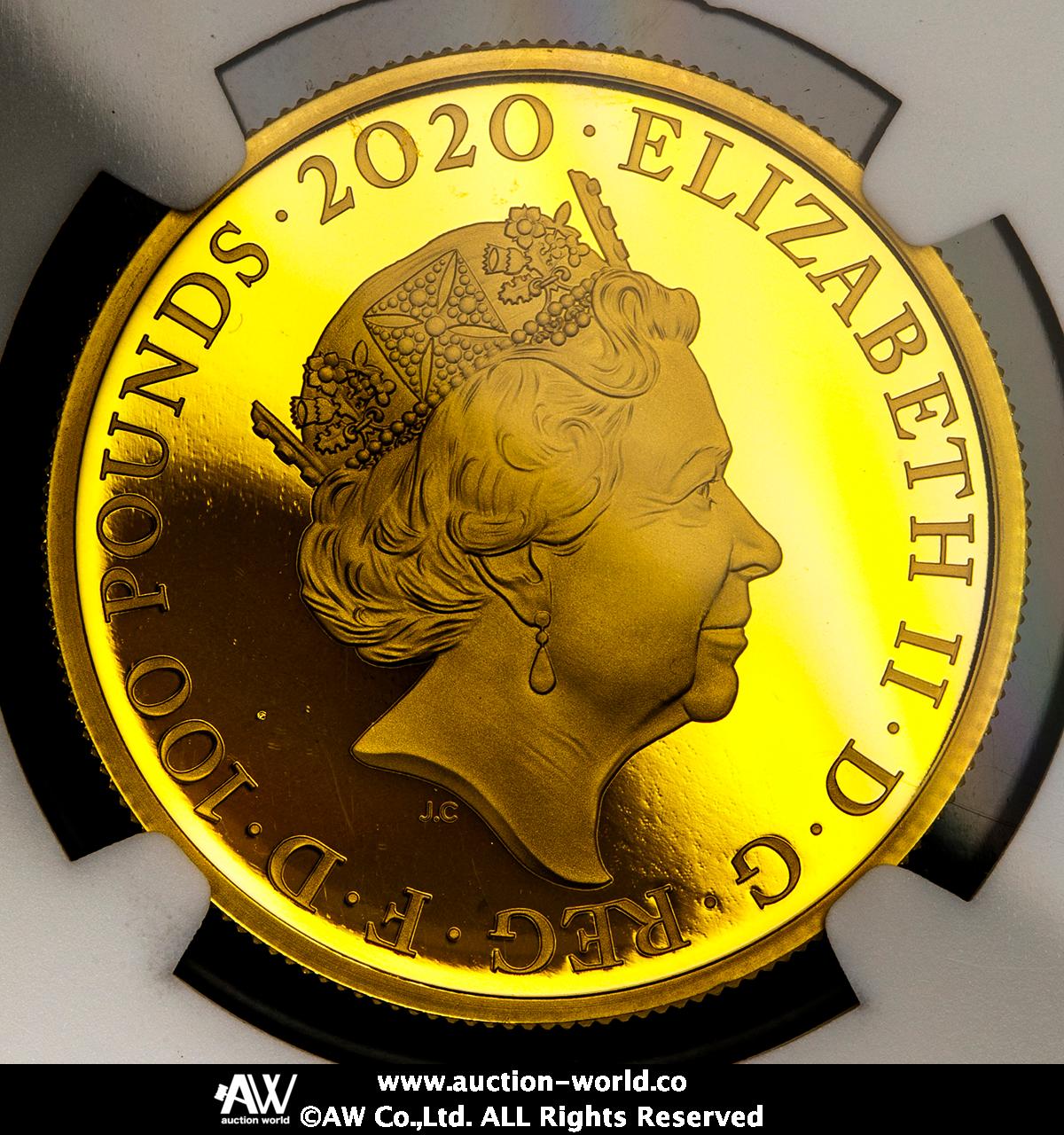 貨幣博物館 | GREAT BRITAIN Elizabeth II エリザベス2世（1952~2022） 100Pounds in Gold  2020 Proof