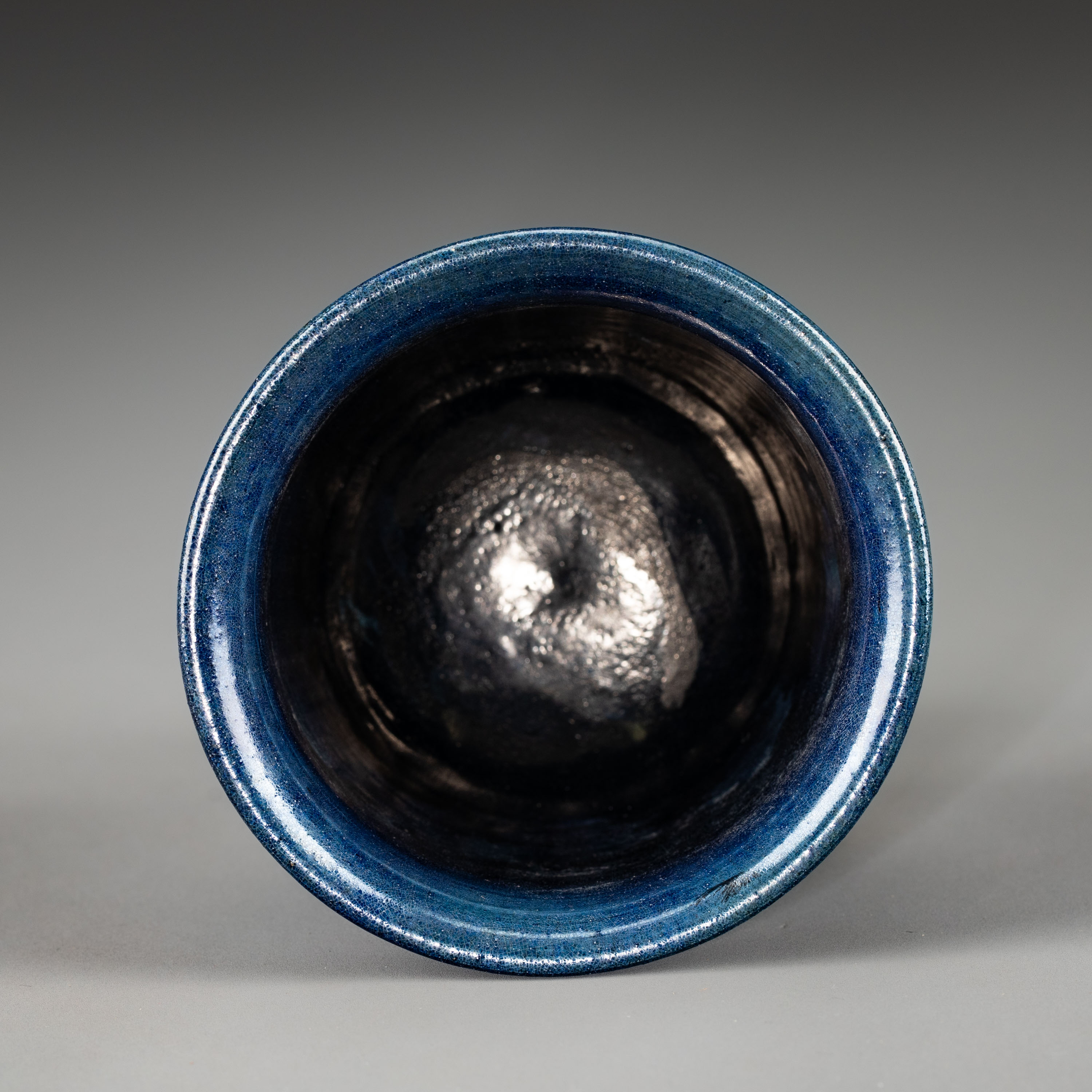 貨幣博物館 | 唐 藍釉杯 付木盒