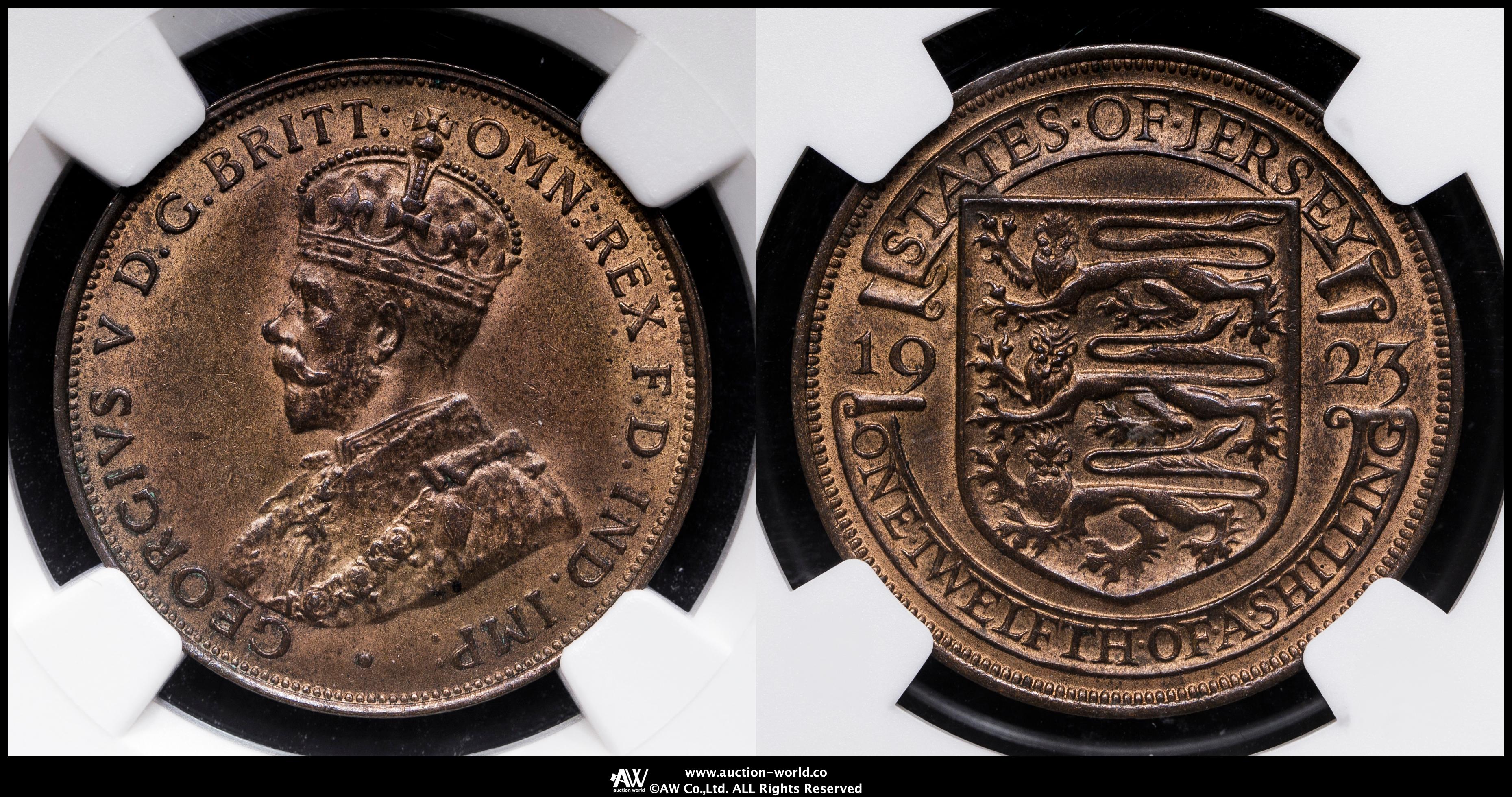 貨幣博物館 | JERSEY ジャージー 1/12Shilling 1923