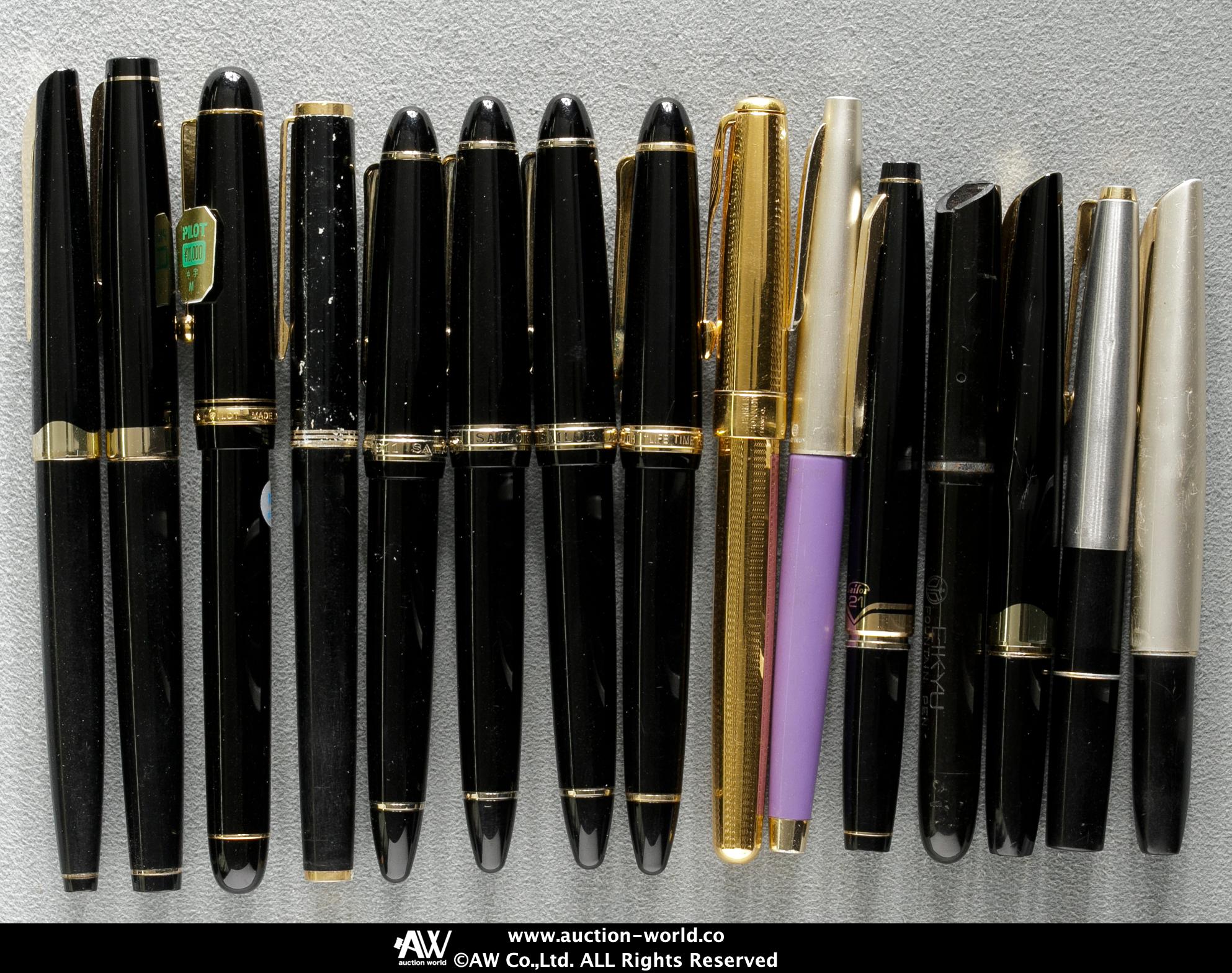 Parker , pilot14K ,PELIKAN 万年筆7本まとめ