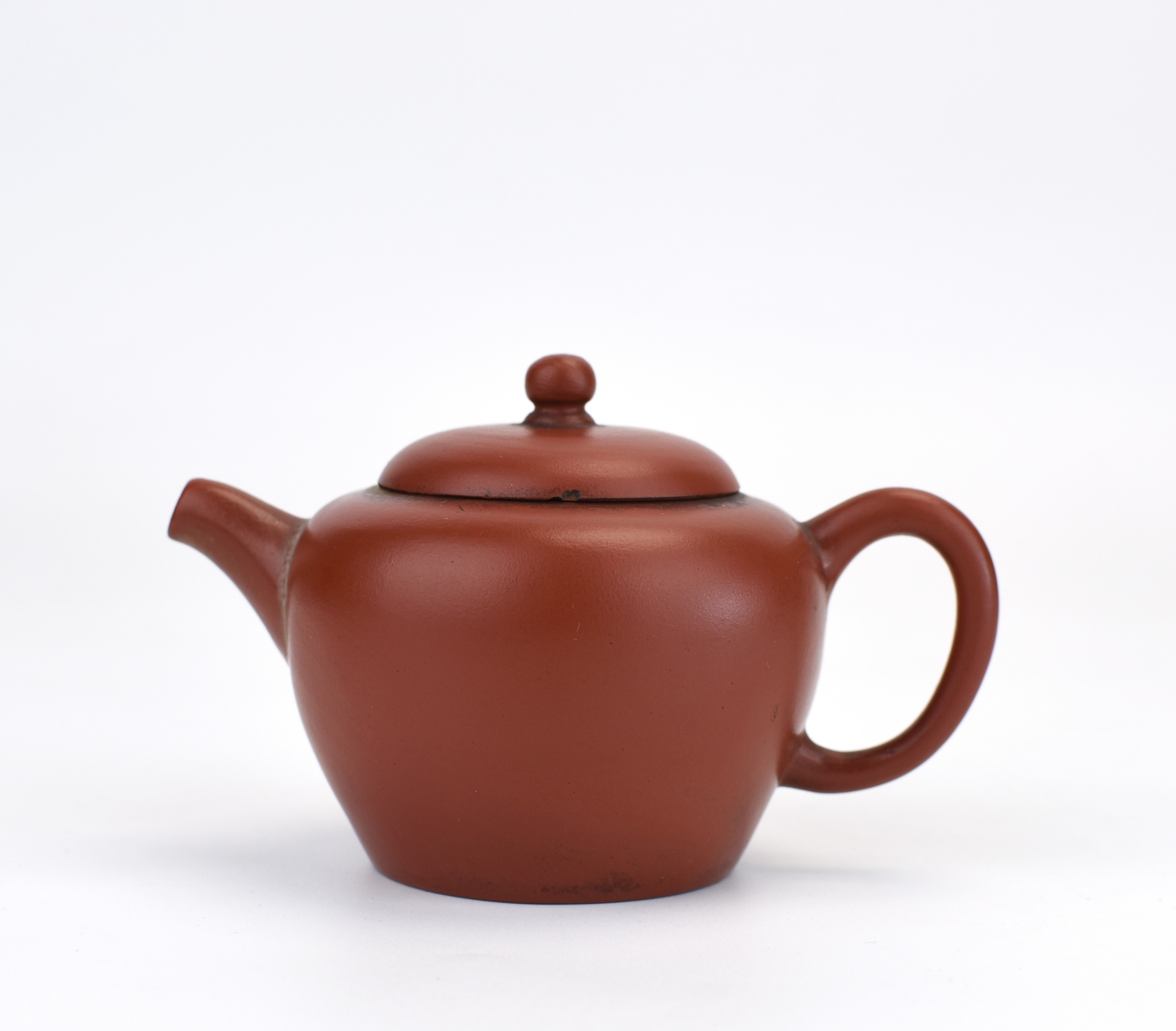 中国清時代　朱泥急須　名月銘　横幅12㎝　東Y6-0603②トヒチサ 中国清時代 朱泥急須 名月銘 横幅12㎝ 東Y6-0603②トヒチサ