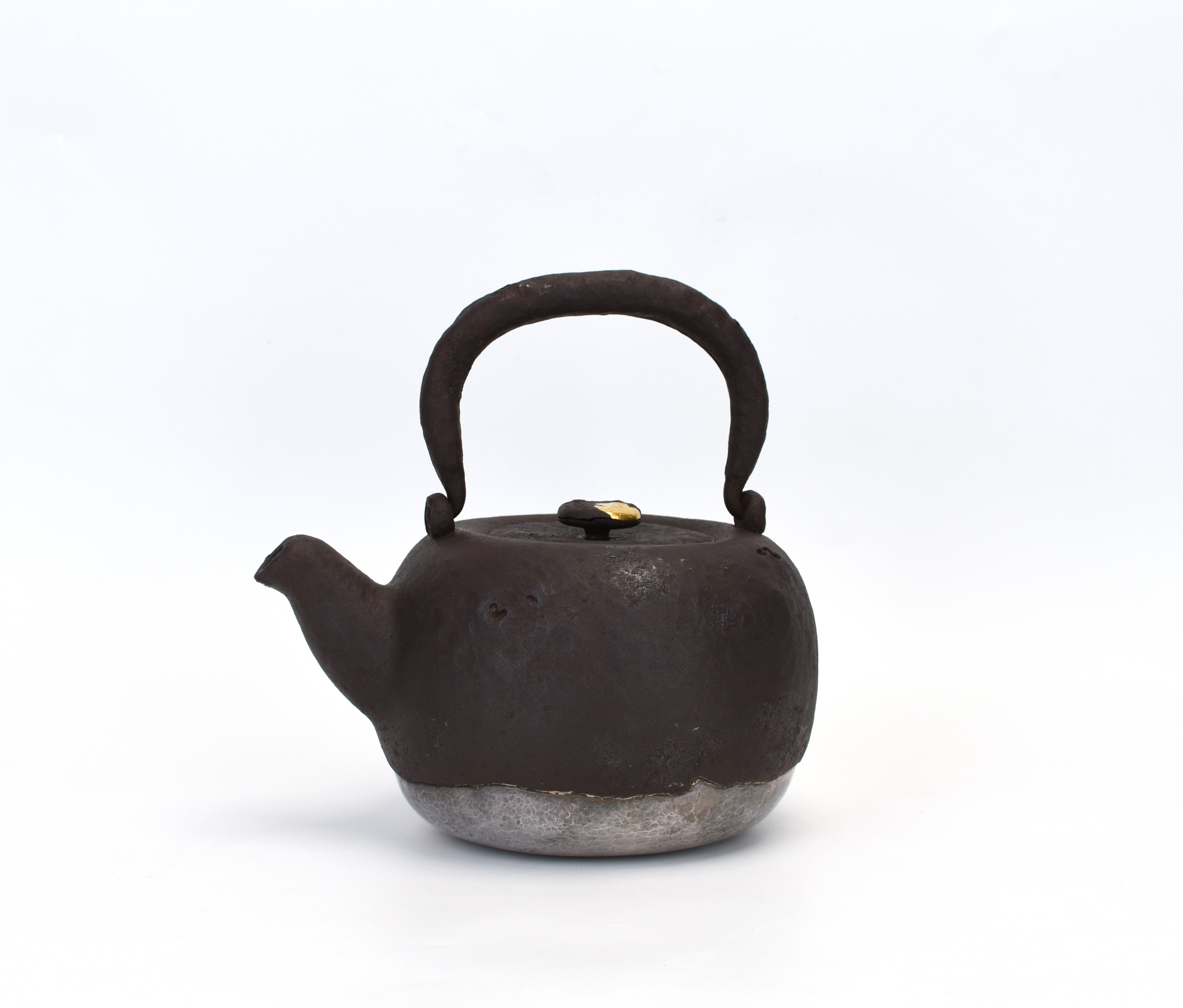 岩田屋特製 鉄山造 狛犬摘銅火箸 共箱 C 7467 工芸品