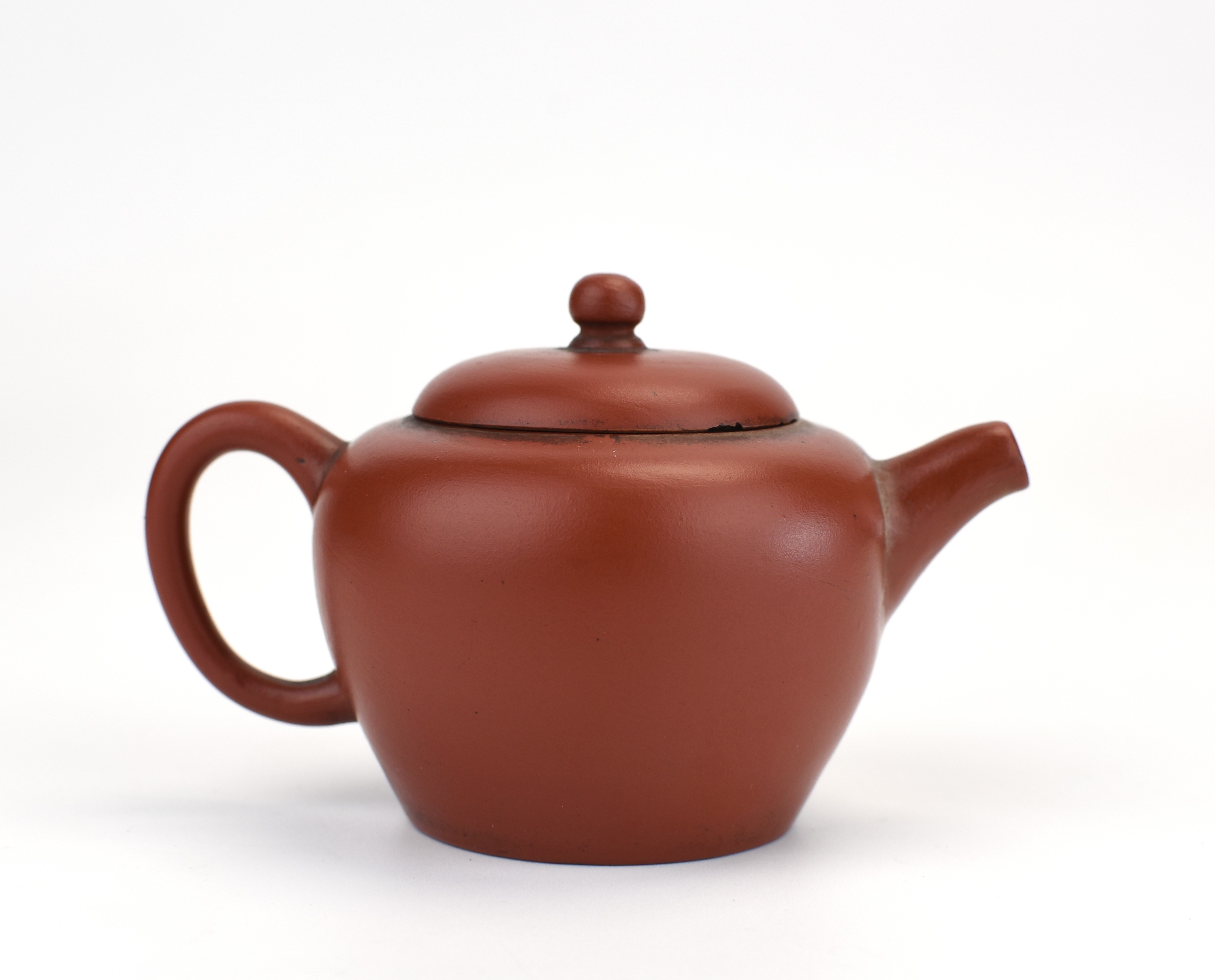 中国清時代　朱泥急須　名月銘　横幅12㎝　東Y6-0603②トヒチサ 中国清時代 朱泥急須 名月銘 横幅12㎝ 東Y6-0603②トヒチサ