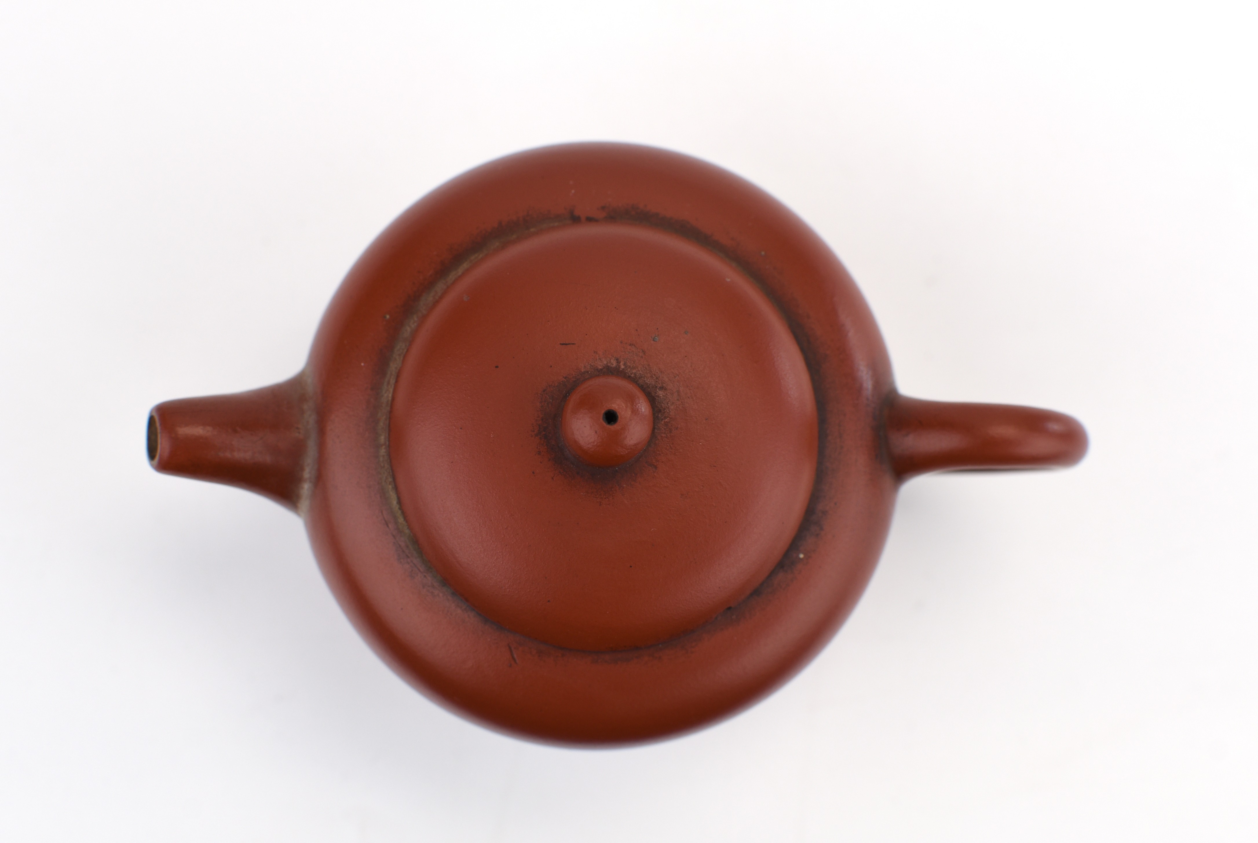 中国清時代　朱泥急須　名月銘　横幅12㎝　東Y6-0603②トヒチサ 中国清時代 朱泥急須 名月銘 横幅12㎝ 東Y6-0603②トヒチサ