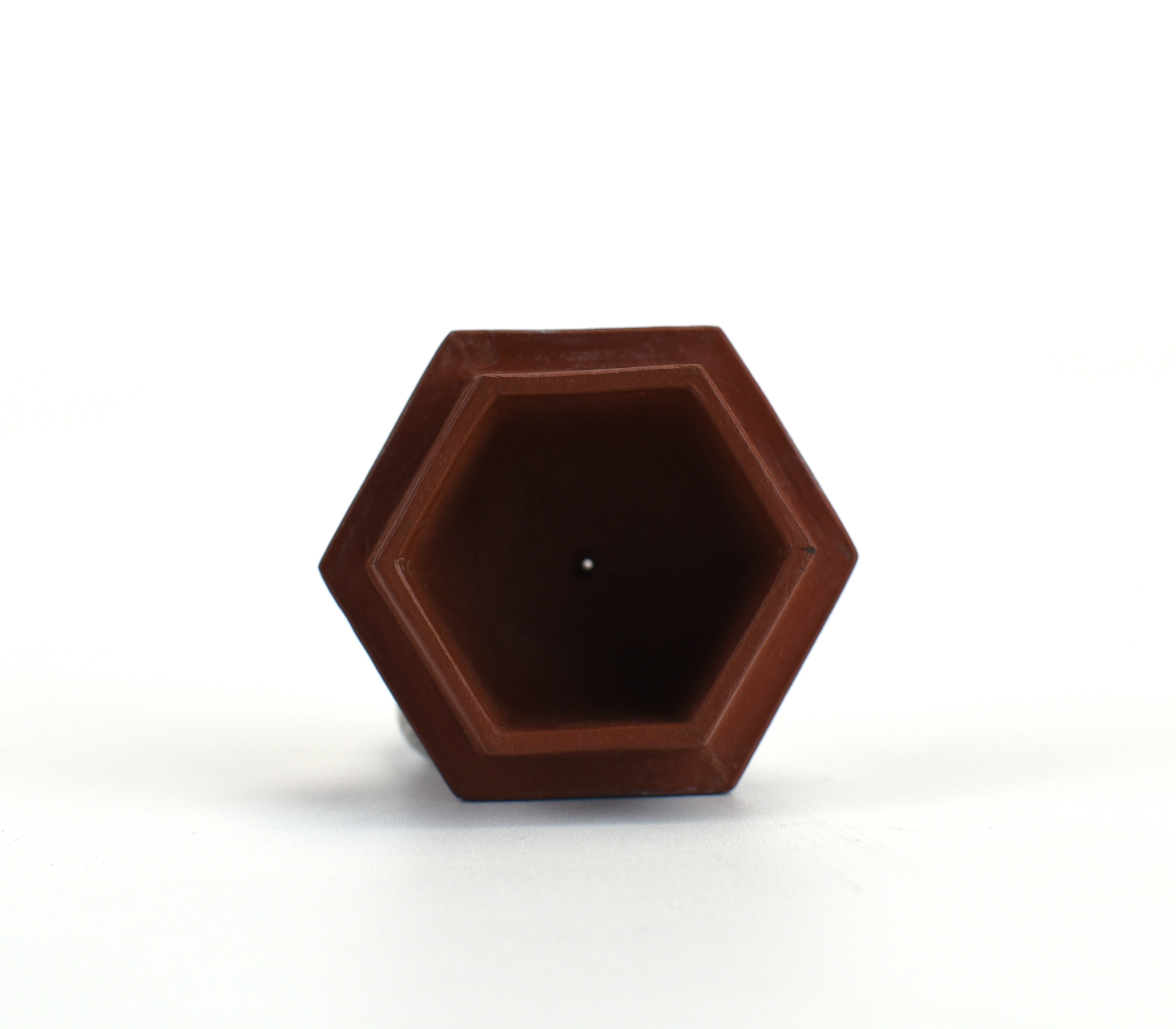煎茶道具 六角 朱泥急須 素功精製？素政精製？ 茶注 茶銚 茶器 小さな
