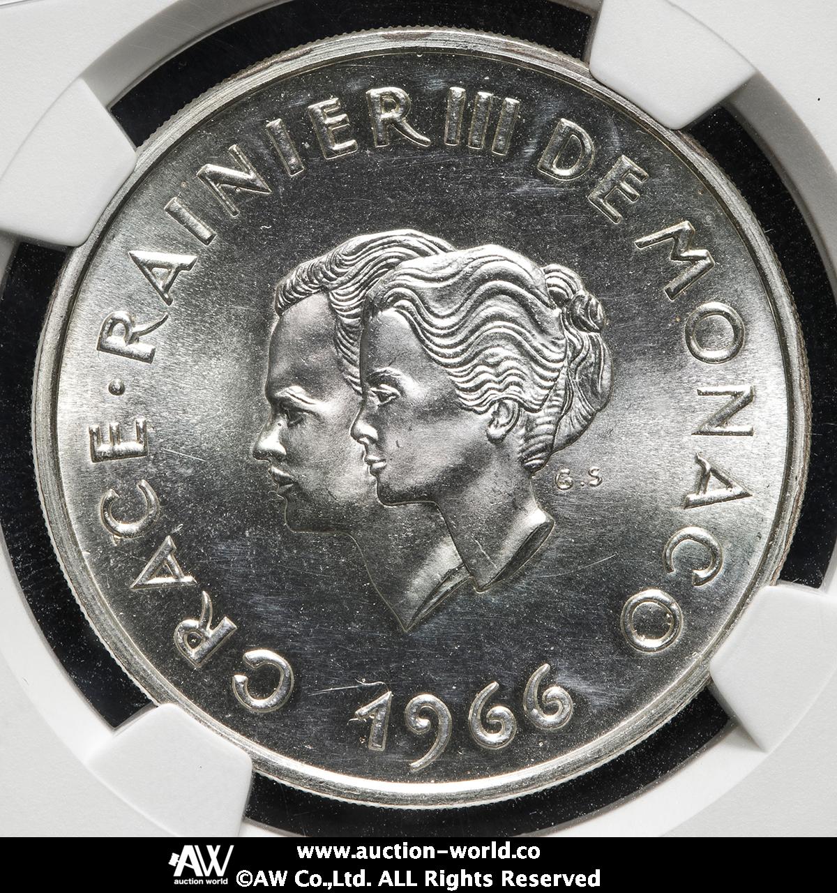 貨幣博物館 | MONACO モナコ Essai 10Francs in Silver 1966 Proof UNC