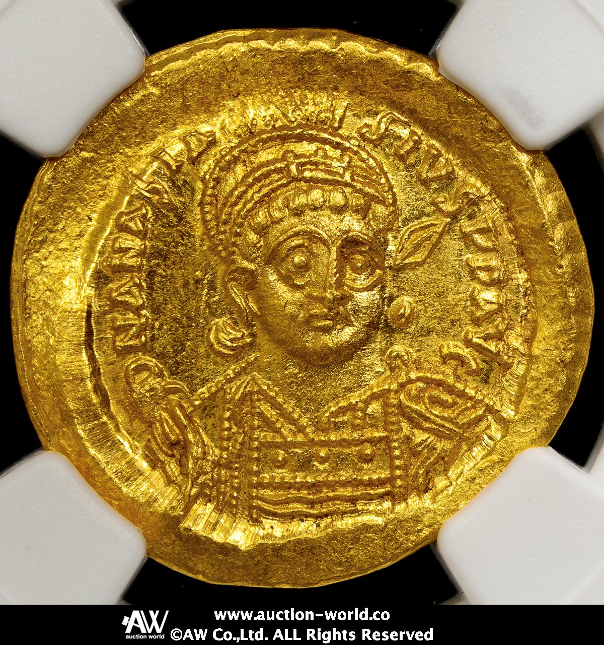 貨幣博物館 | Byzantine Empire ビザンチン帝国 AV Solidus Anastasius