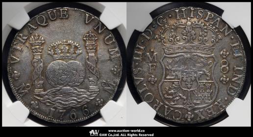 MEXICO メキシコ 8Reales 1766Mo-MF