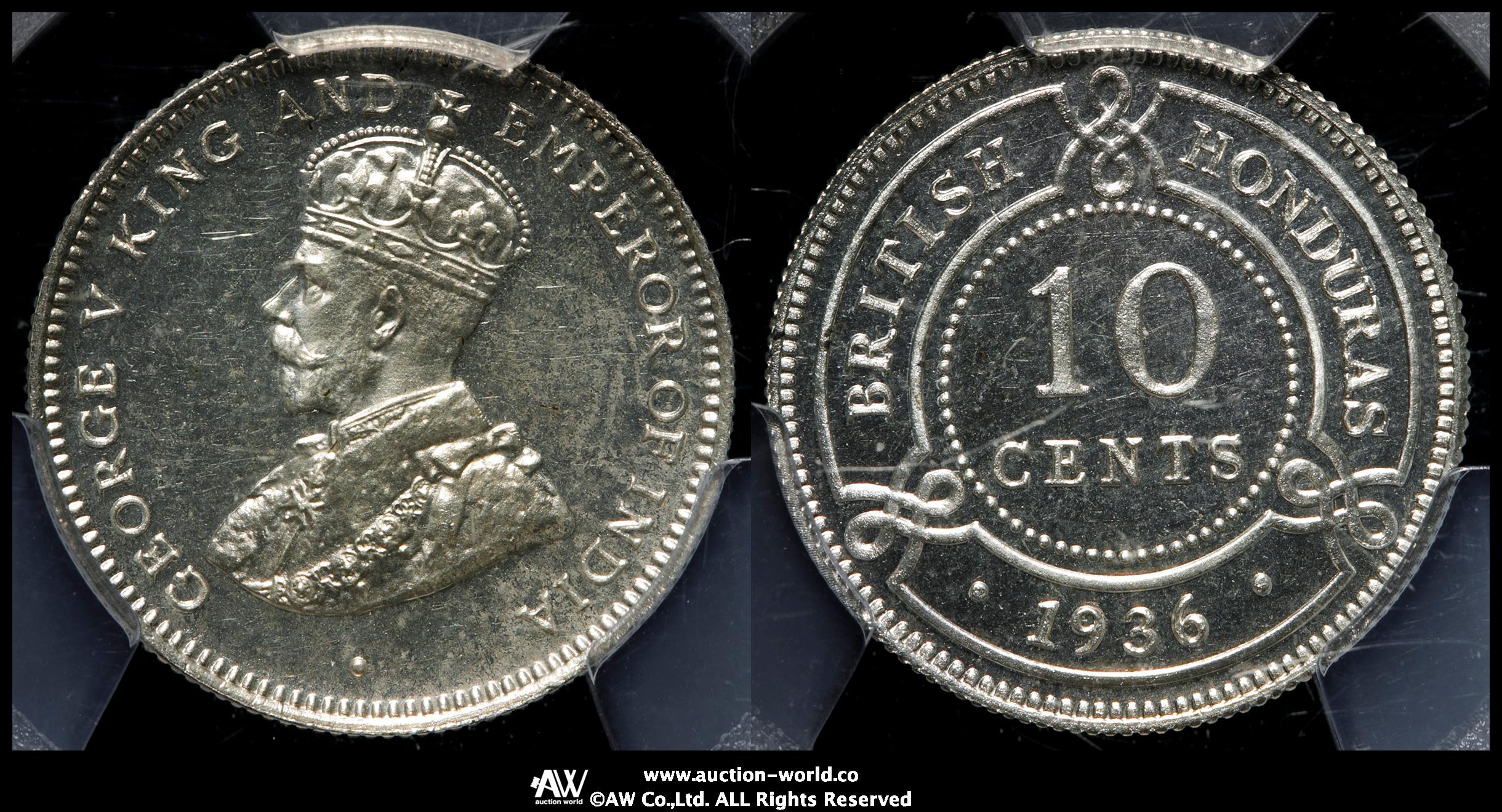 貨幣博物館 | BRITISH HONDURAS イギリス領ホンジュラス 10Cents 1936