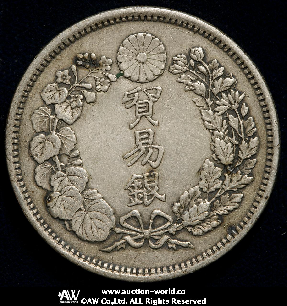 auction,日本 貿易銀 Trade Dollar 明治8年（1875） 返品不可 要下見 Sold as is No returns  PCGS-Do Not Holder“Authenticity Unverifiable”