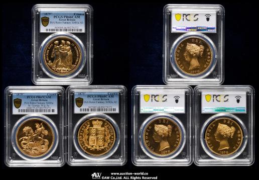 GREAT BRITAIN Fantasy Series ファンタジー・シリーズ Fantasy Crown in Copper “1879” PCGS-PR66 CAM,68 CAM ,67 CAM