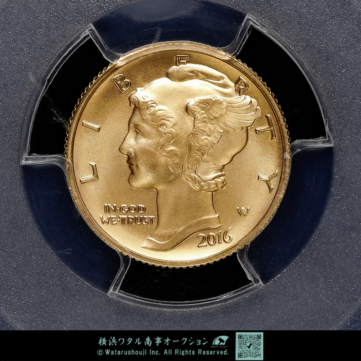 人気特価激安 PCGS 1/10オンス マーキュリーダイム発行100周年 アメリカ SP70 コレクション
