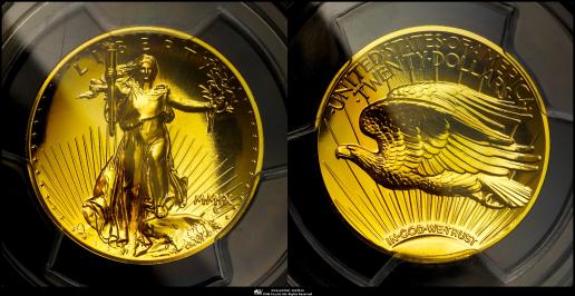 USA アメリカ合衆国 20Dollars 2009  Fr-223 KM-464 Saint-Gaudens Ultra High Relief ウルトラ・ハイレリーフ（31.10g 99.9%） PCGS-MS69PL 