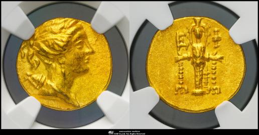 IONIA,Ephesus イオニア,エフェソス AV Stater 133~88BC  NGC-AU “Strike5/5 Surface4/5” 