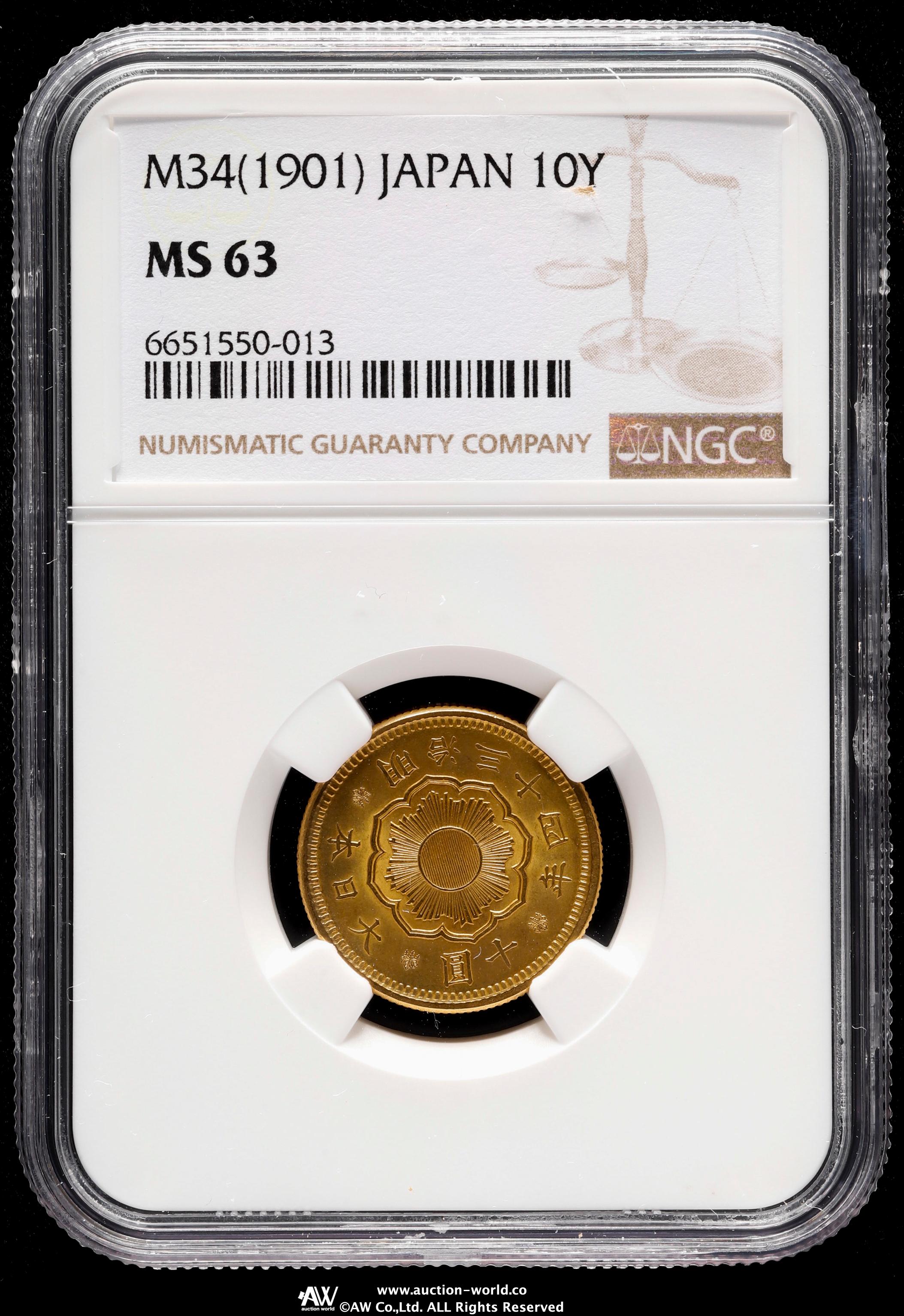 新十圓金貨 貨幣博物館 | 新十圓金貨 New type 10Yen 明治34年（1901）