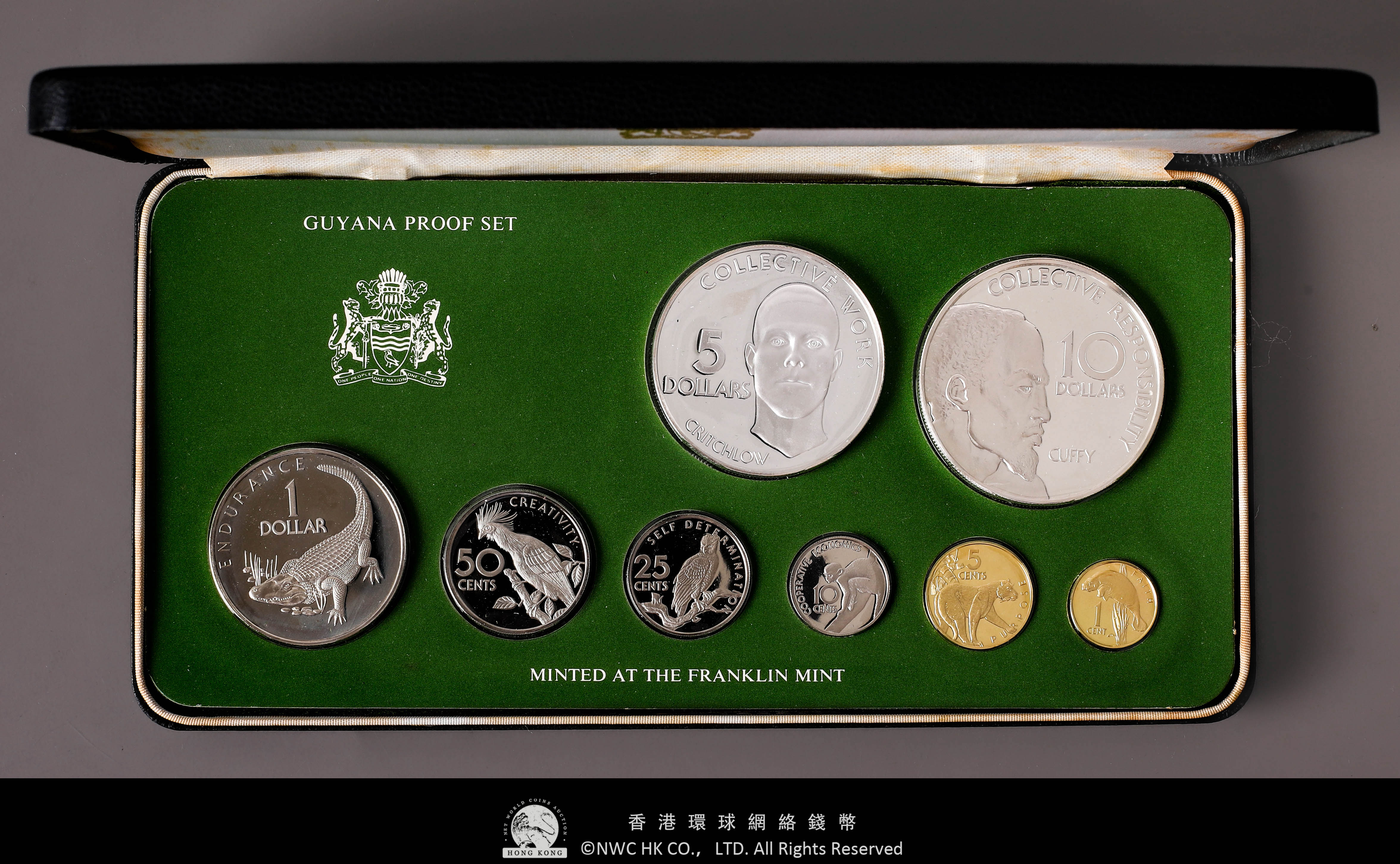 貨幣博物館 | GUYANA ガイアナ Proof Set （1976） 返品不可 Sold as