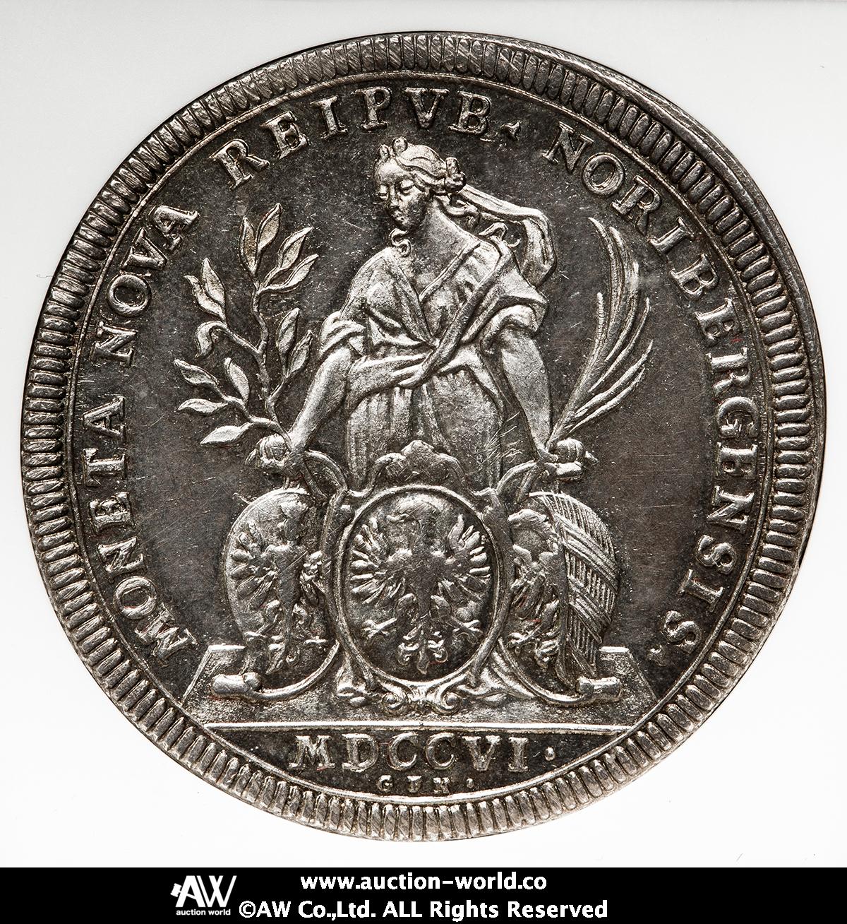 貨幣博物館 | GERMANY Nurnberg ニュルンベルク Taler 1706 UNC+