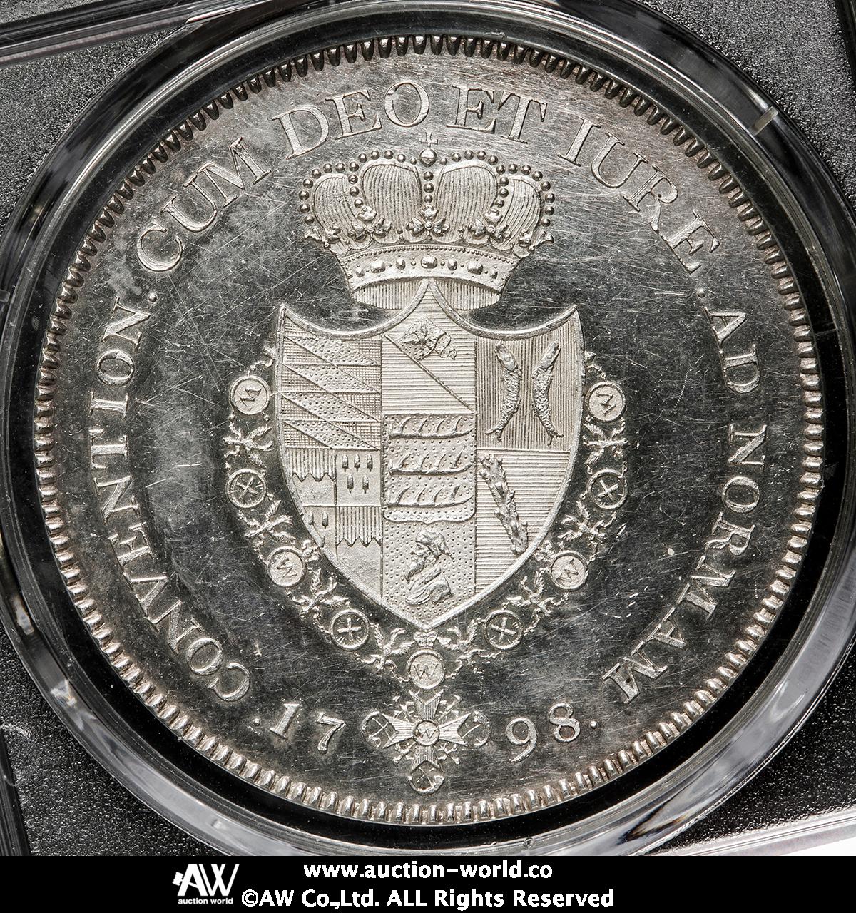 1798年 ヴュルテンベルク 大型銀貨 約30g 約41mm 古銭 コレクション 貨幣博物館 | GERMANY Wurttemberg ヴュルテンベルク Taler 1798