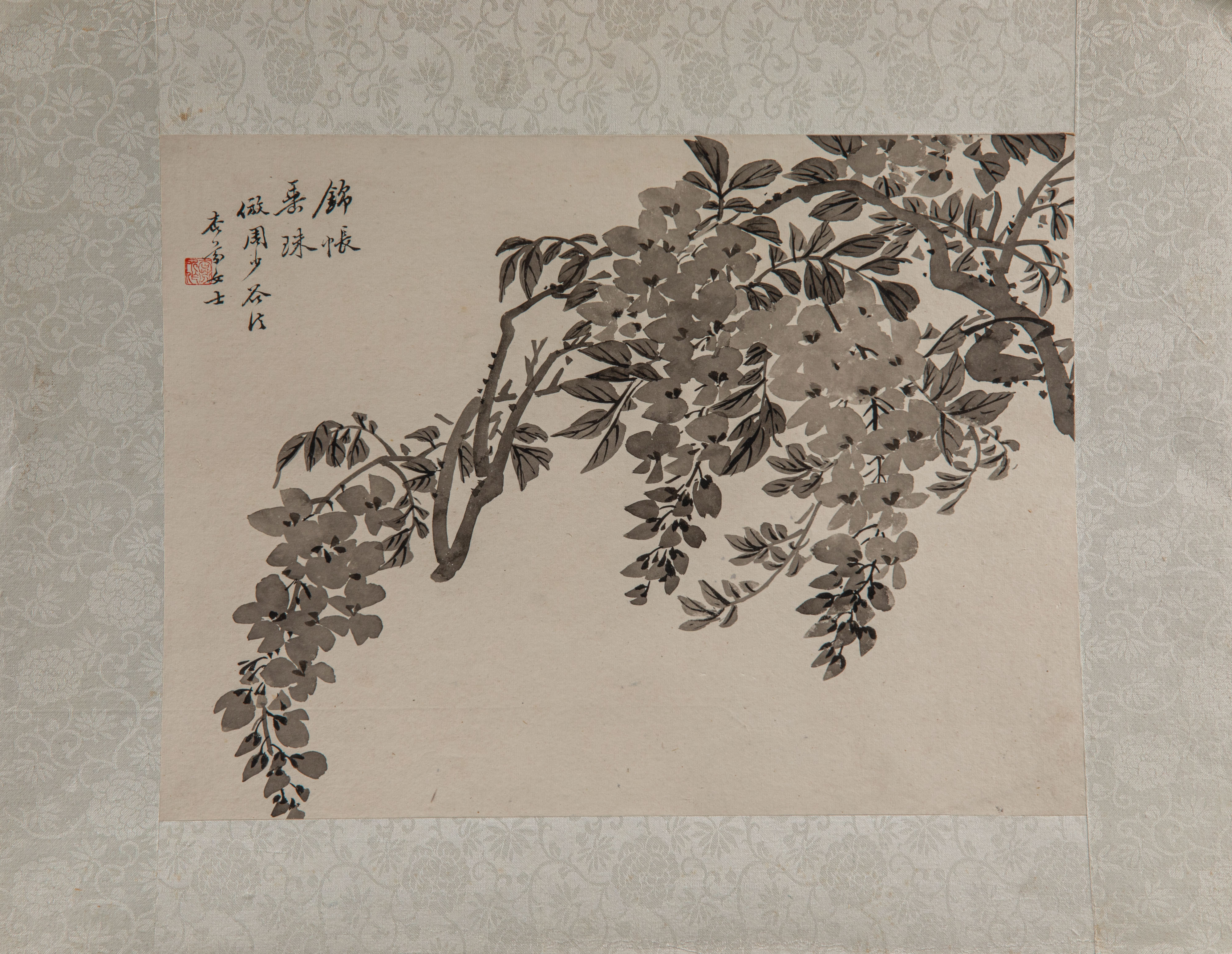 貨幣博物館| 吳淑娟花卉圖水墨紙本鏡心同一藏家森冈峻山先生生卒年1902