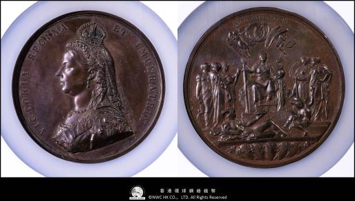 （NGC-MS62BN） GREAT BRITAIN Victoria ヴィクトリア（1837~1901） Bronze Medal （1887）  