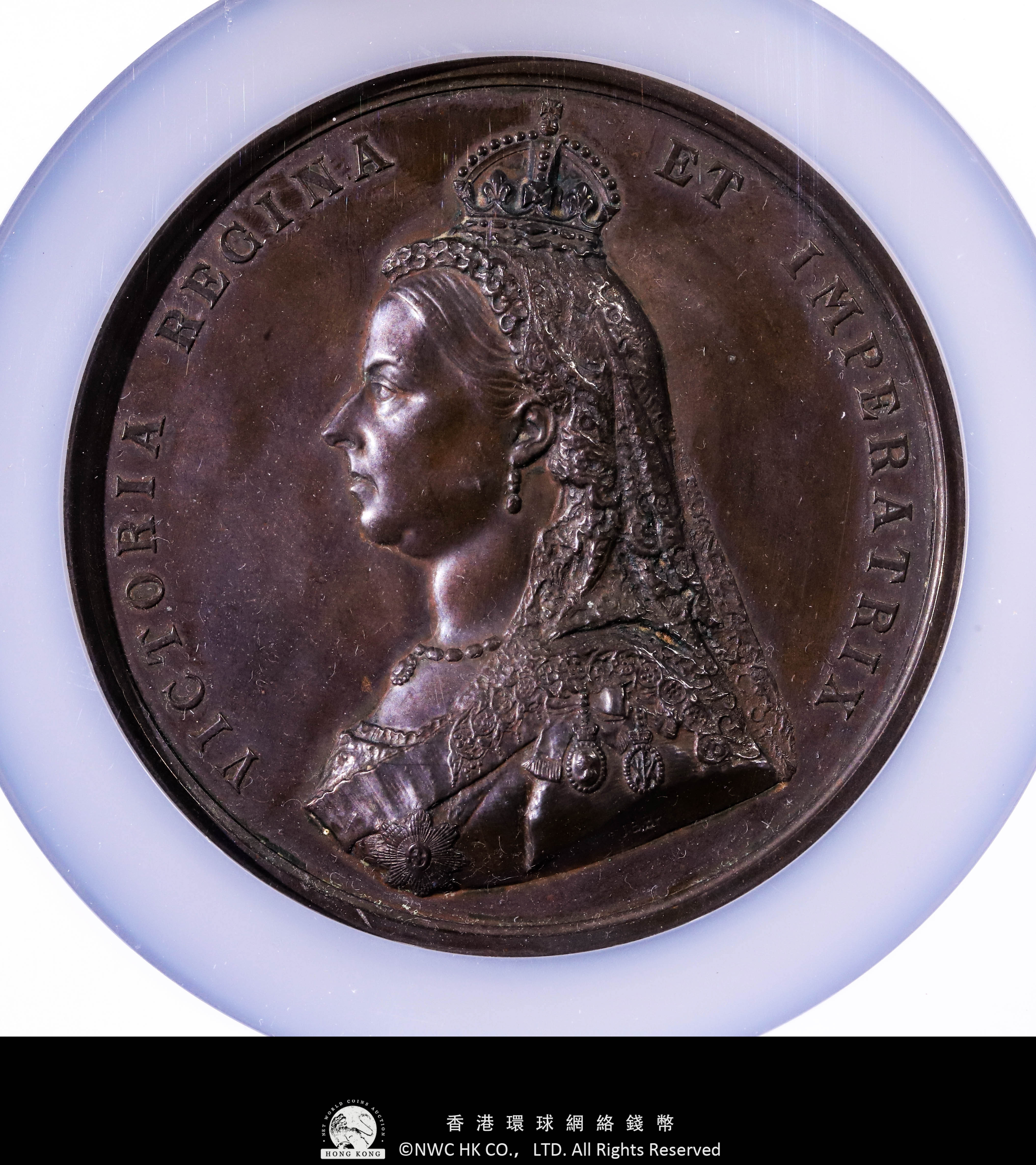 オークション,（NGC-MS62BN） GREAT BRITAIN Victoria ヴィクトリア（1837~1901） Bronze Medal  （1887）