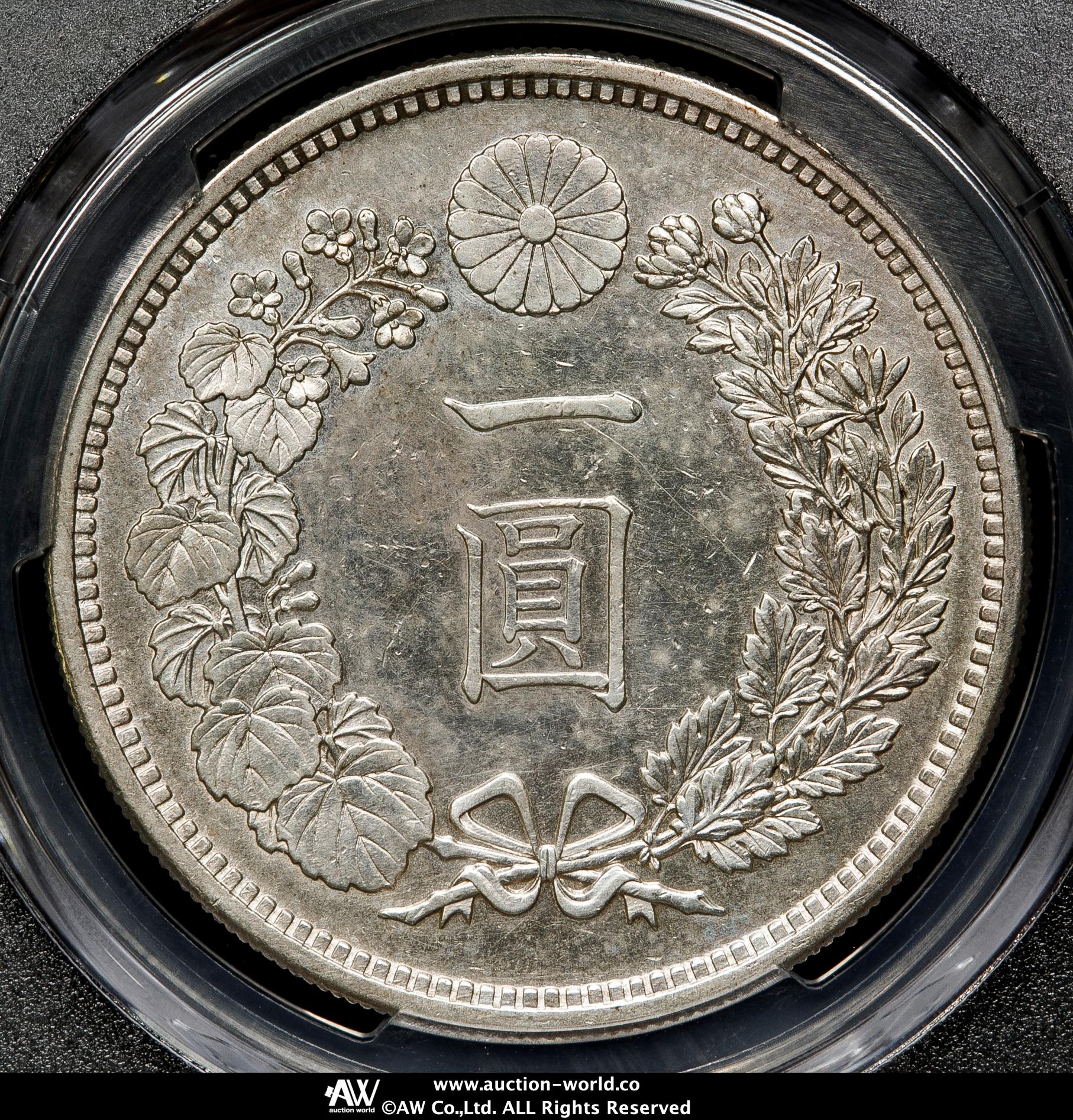 明治十六年 大型 新一円銀貨 新一圓銀貨 新1円銀貨 ONE YEN 明治16年 貨幣博物館 | 新一圓銀貨（大型） New type 1Yen （Large Size