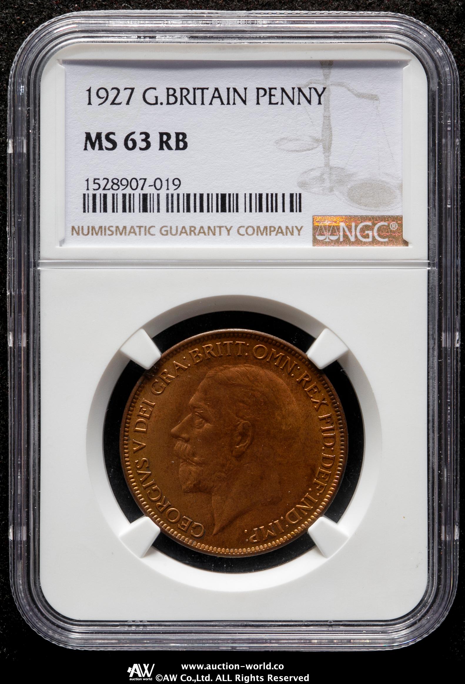 貨幣博物館 | GREAT BRITAIN George V ジョージ5世（1910~36） Penny 1927