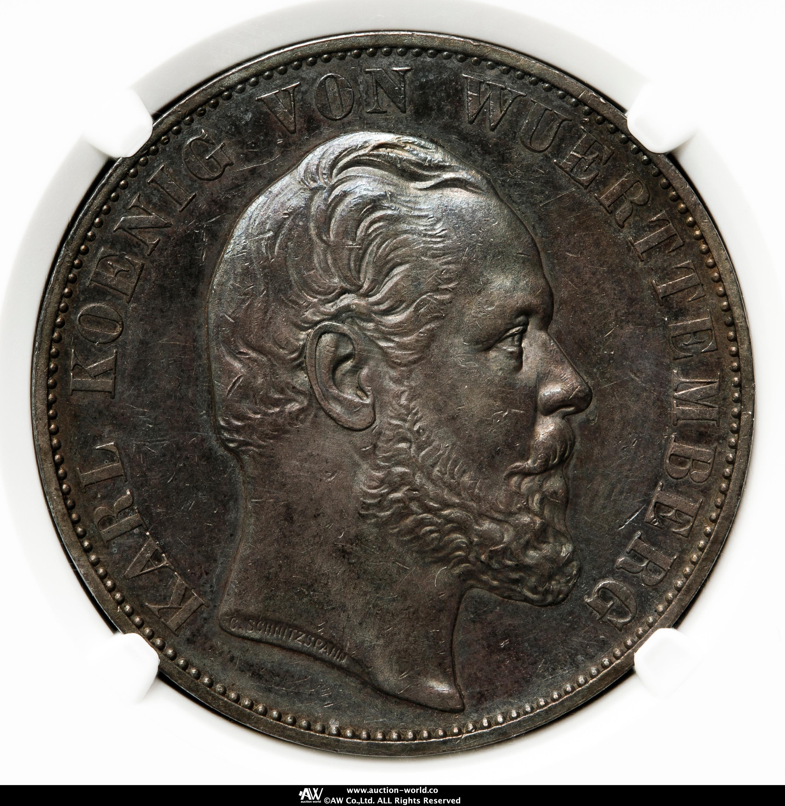 た*ろ様 1841年ドイツ　ヴュルテンベルク 1 グルデン銀貨 ヴィルヘルム 1 1841年ドイツ ヴュルテンベルク 1 グルデン銀貨 ヴィルヘルム 1