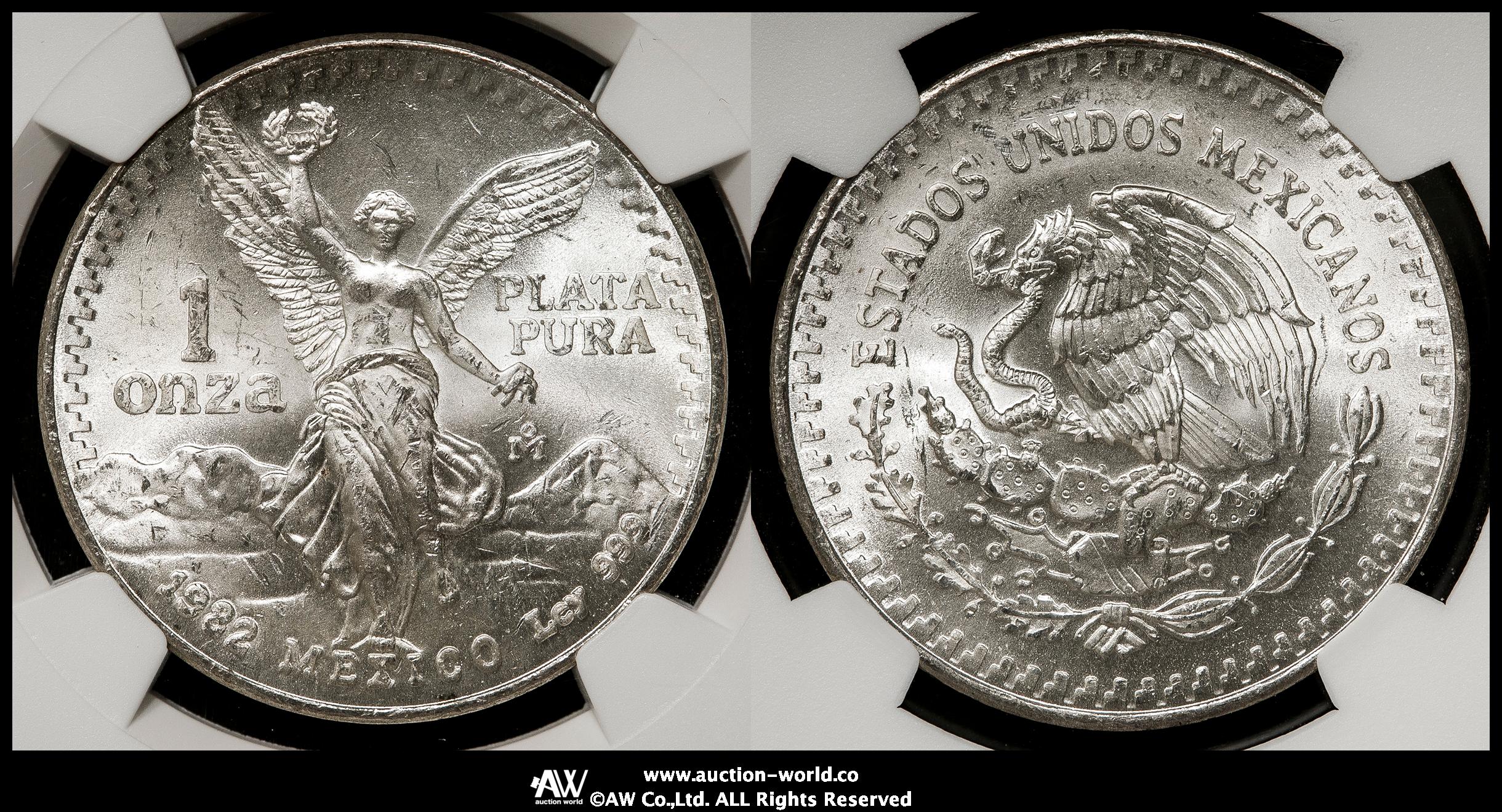 貨幣博物館 | MEXICO メキシコ Onza 1982Mo AU~UNC