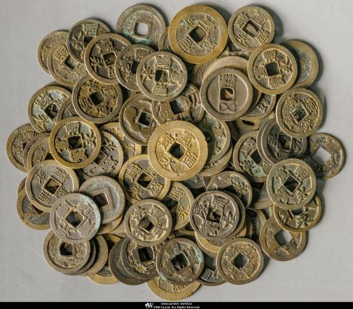 穴銭　外国コイン　朝鮮通宝　9枚ロット Auction-World