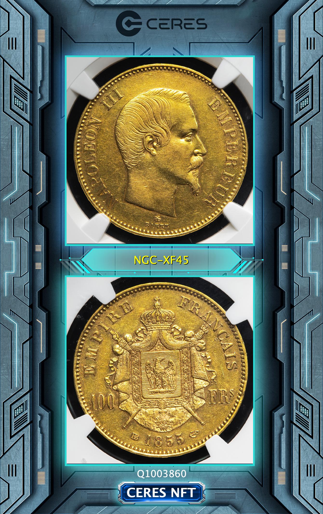 NGC xf45 ナポレオン金貨　40Fr NGC xf45 ナポレオン金貨 40Fr（NGC xf45 ナポレオン金貨 40Fr