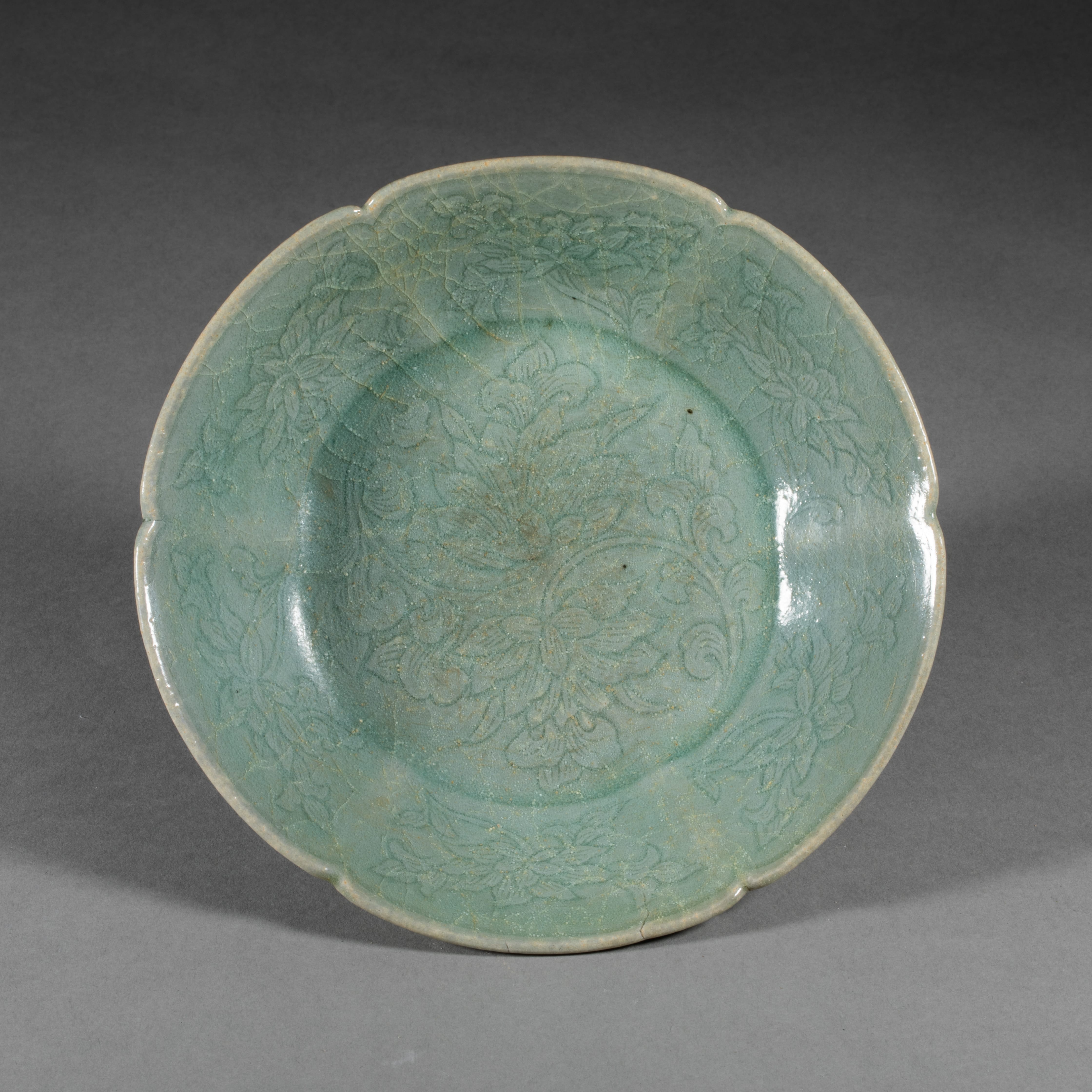 李朝 FJ62☆高麗時代 12世紀 高麗青磁素文碗 箱付/朝鮮