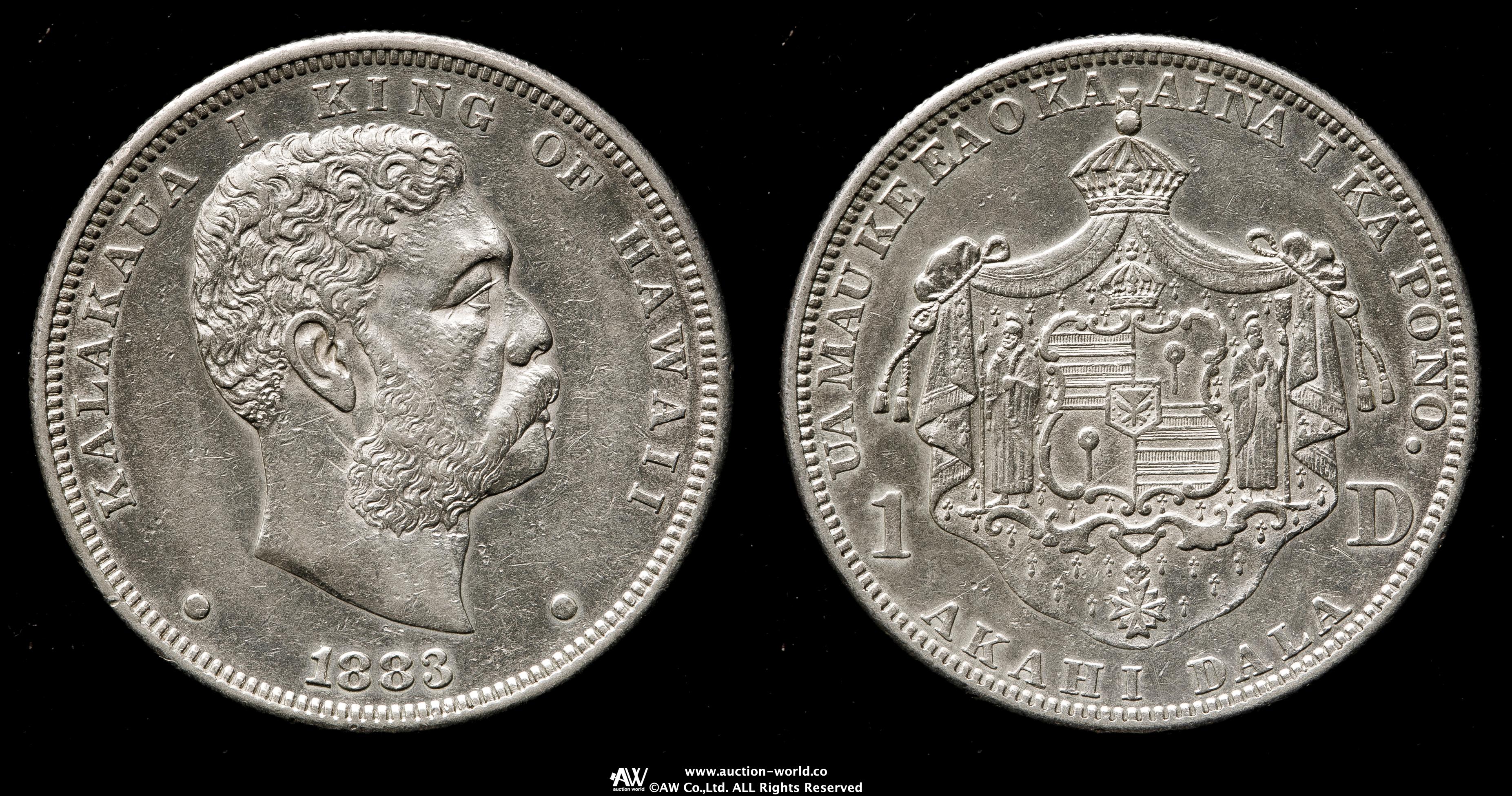 1883年 ハワイ 1/4ドル カラカウア1世 1883年 ハワイ 1/4ドル カラカウア1世 - メルカリ